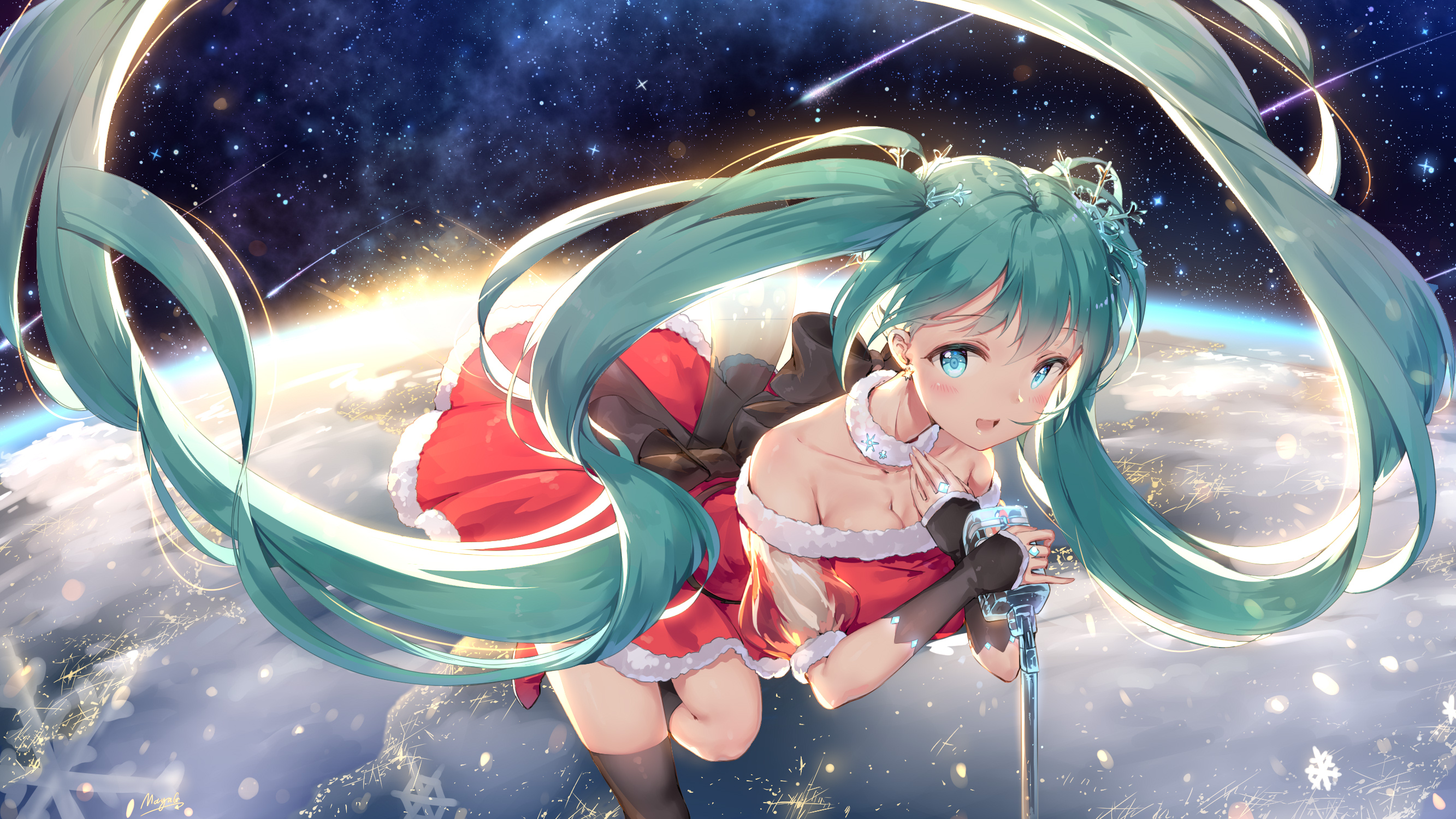 Anime Girls Hatsune Miku Mayag Vocaloid 2666x1500