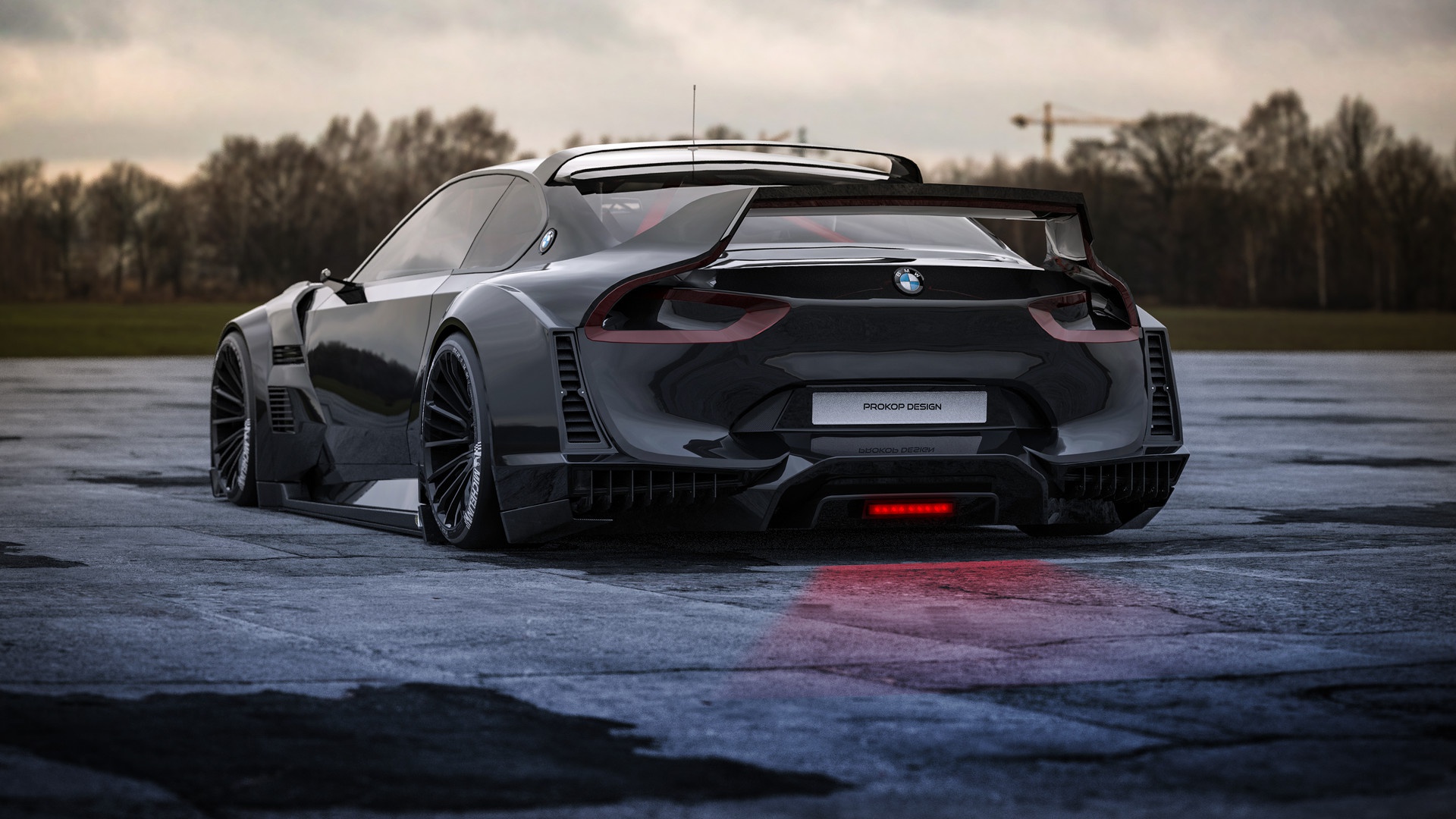 Car Vehicle BMW Rostislav Prokop Black Cars BMW 3 0 CSL HOMMAGE 1920x1080