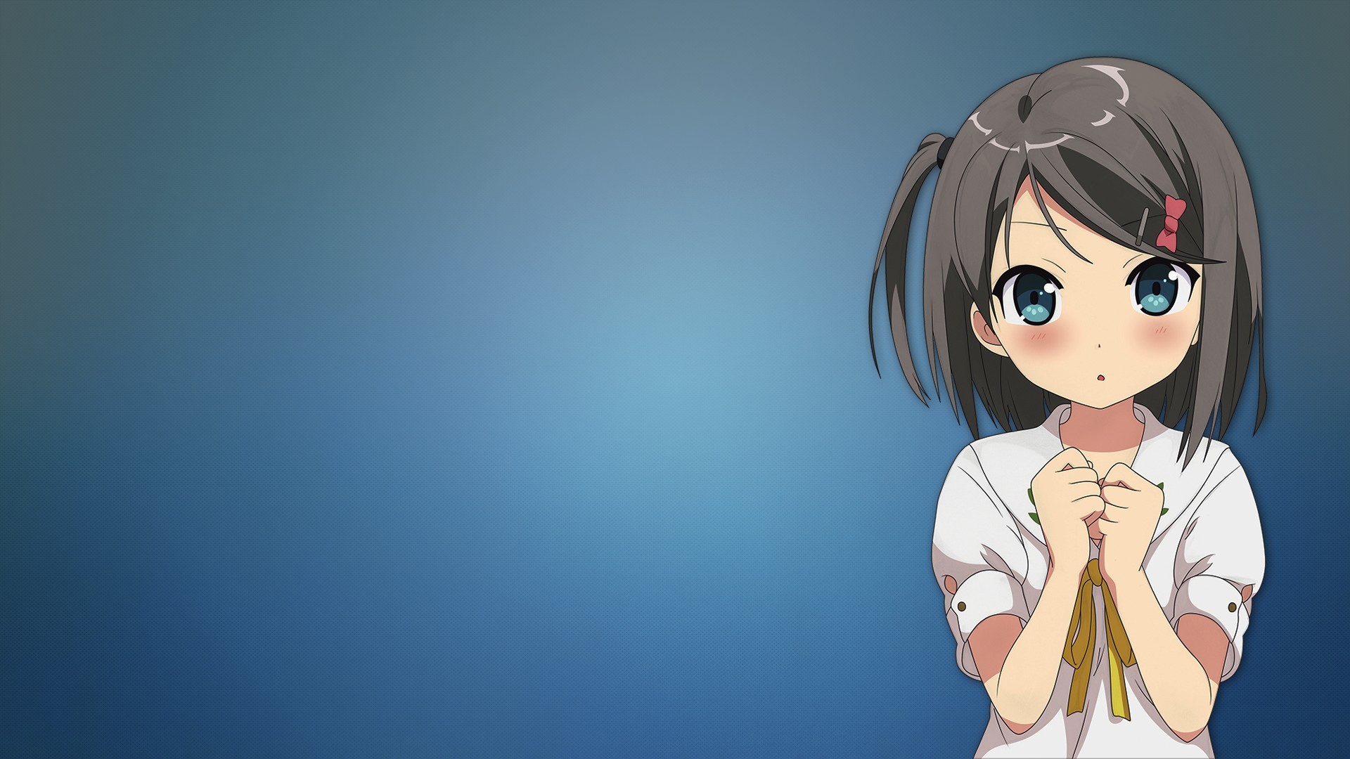 Anime Tsutsukakushi Tsukiko Hentai Ouji To Warawanai Neko Anime Girls Short Hair Brunette Blue Eyes  1920x1080