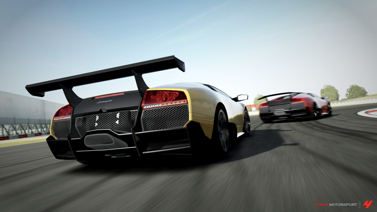 Forza Motorsport Lamborghini Murcielago Race Tracks Video Games Forza Motorsport 4 1600x900