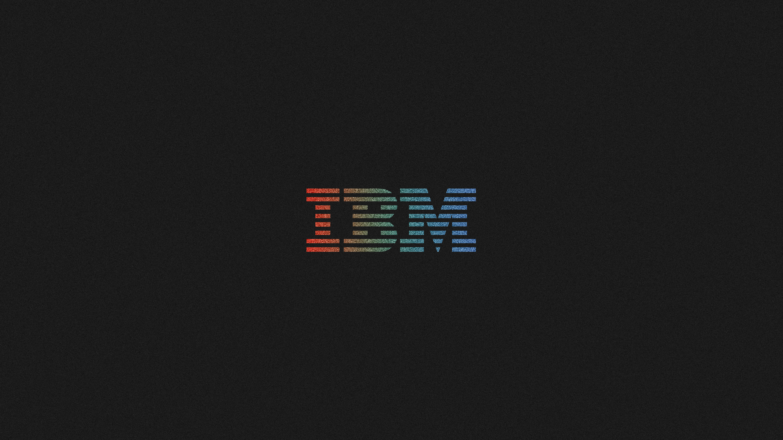 IBM Logo Minimalism Black Background Simple Background 2560x1440