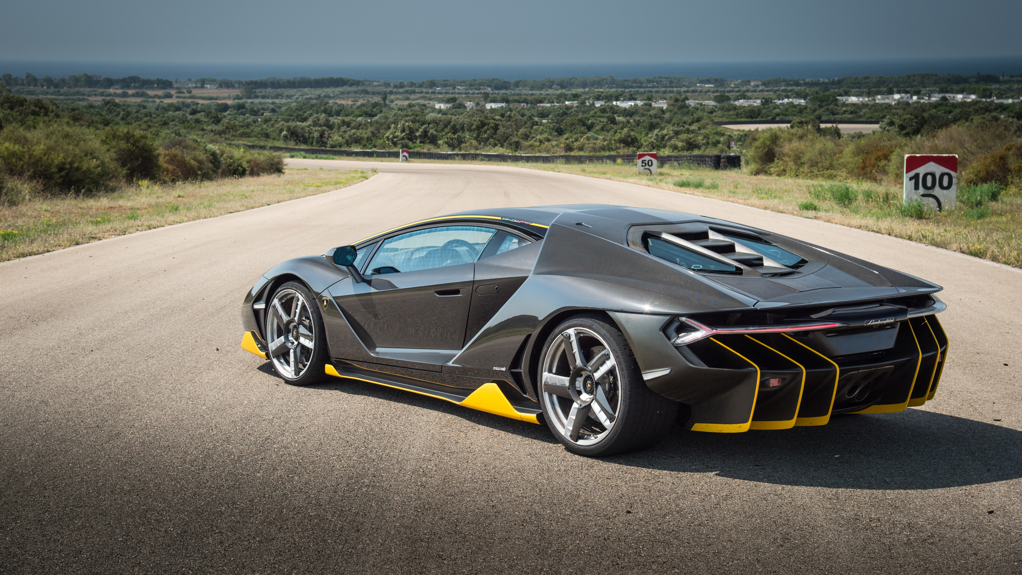 Lamborghini Centenario Lamborghini Supercar Sport Car Black Car Car Vehicle 4096x2304