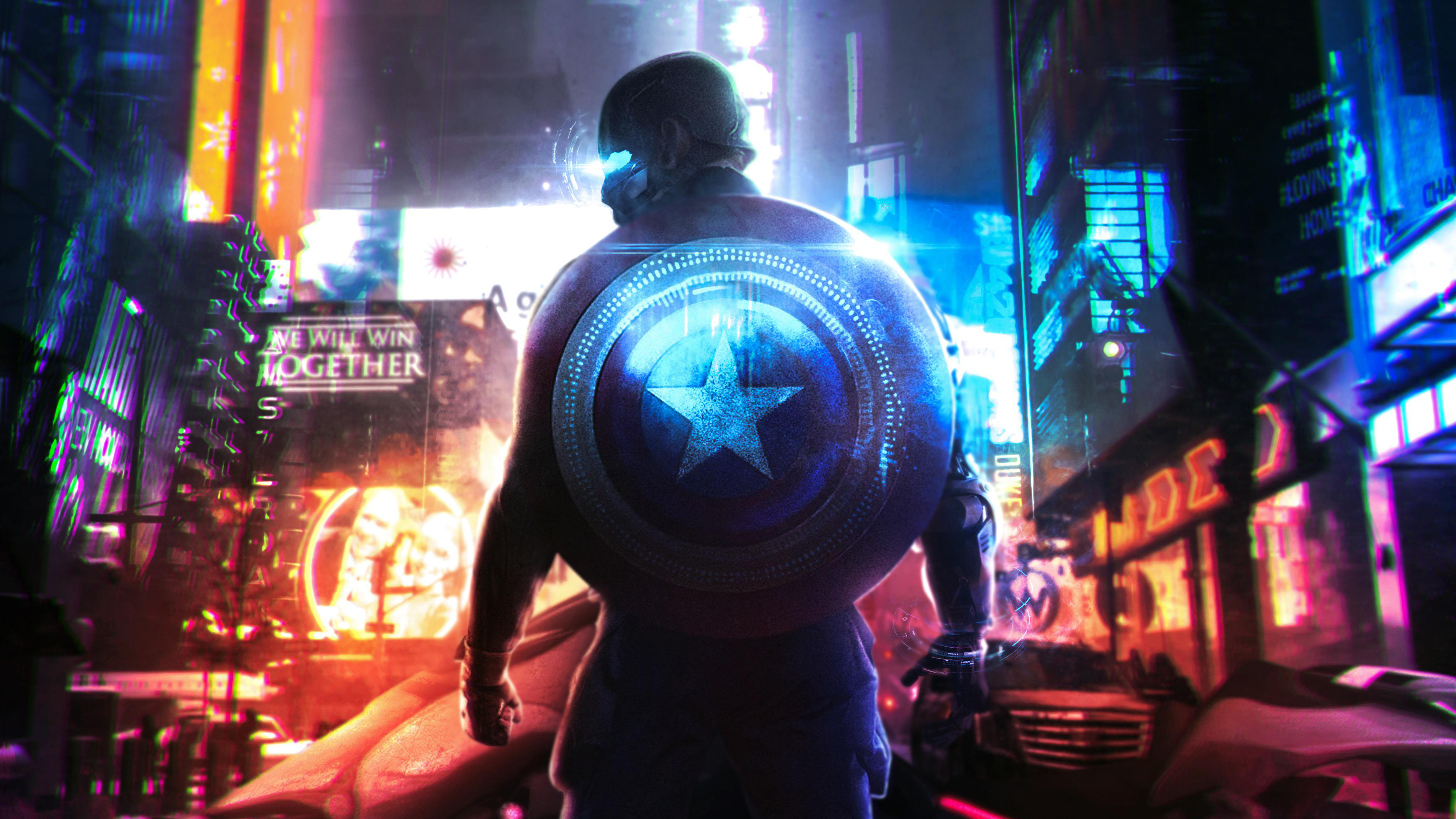 Digital Digital Art Artwork Steve Rogers Captain America Shield Marvel Cinematic Universe Marvel Com 3500x1969