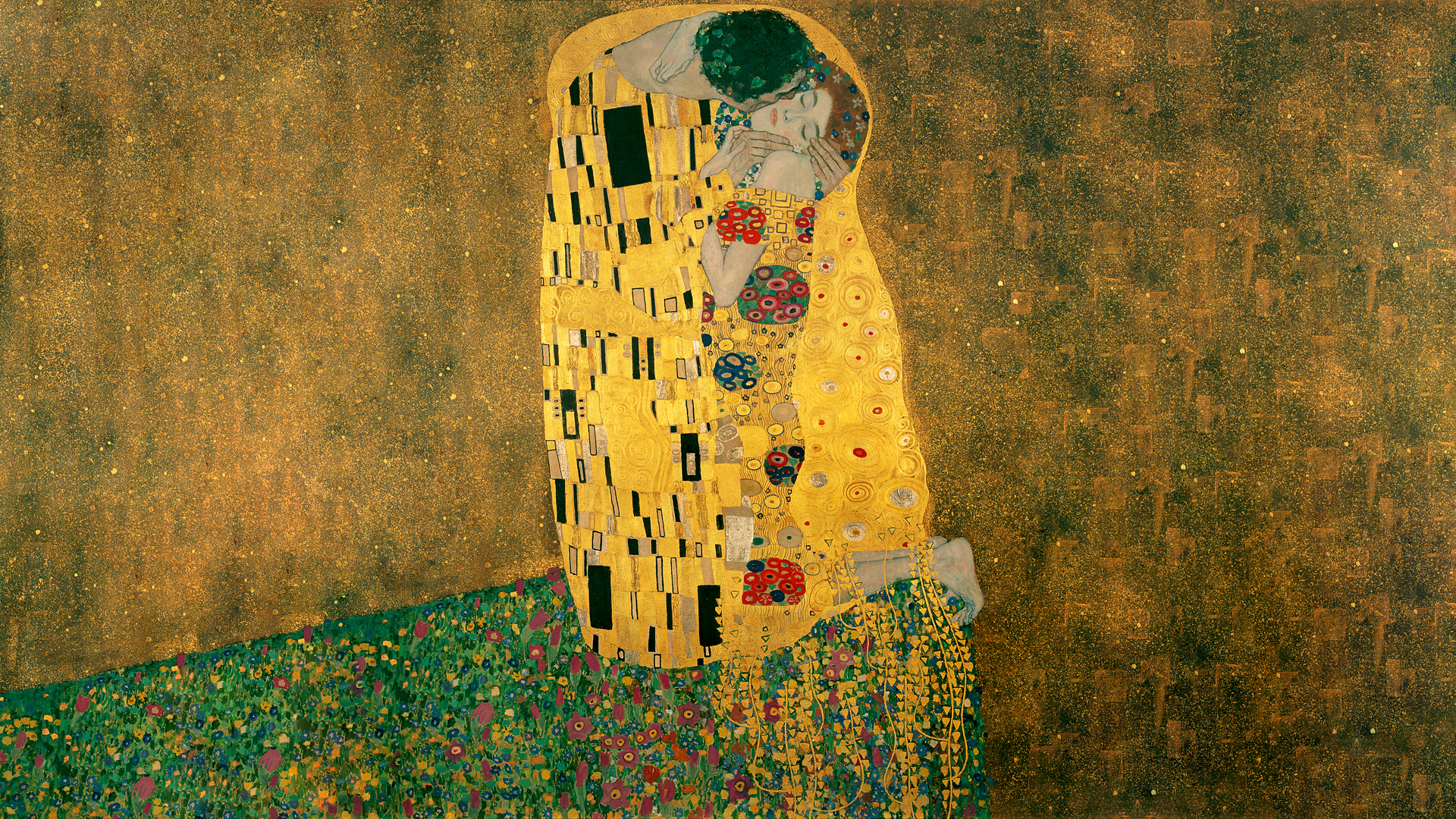 Gustav Klimt Kissing Classic Art 1920x1080
