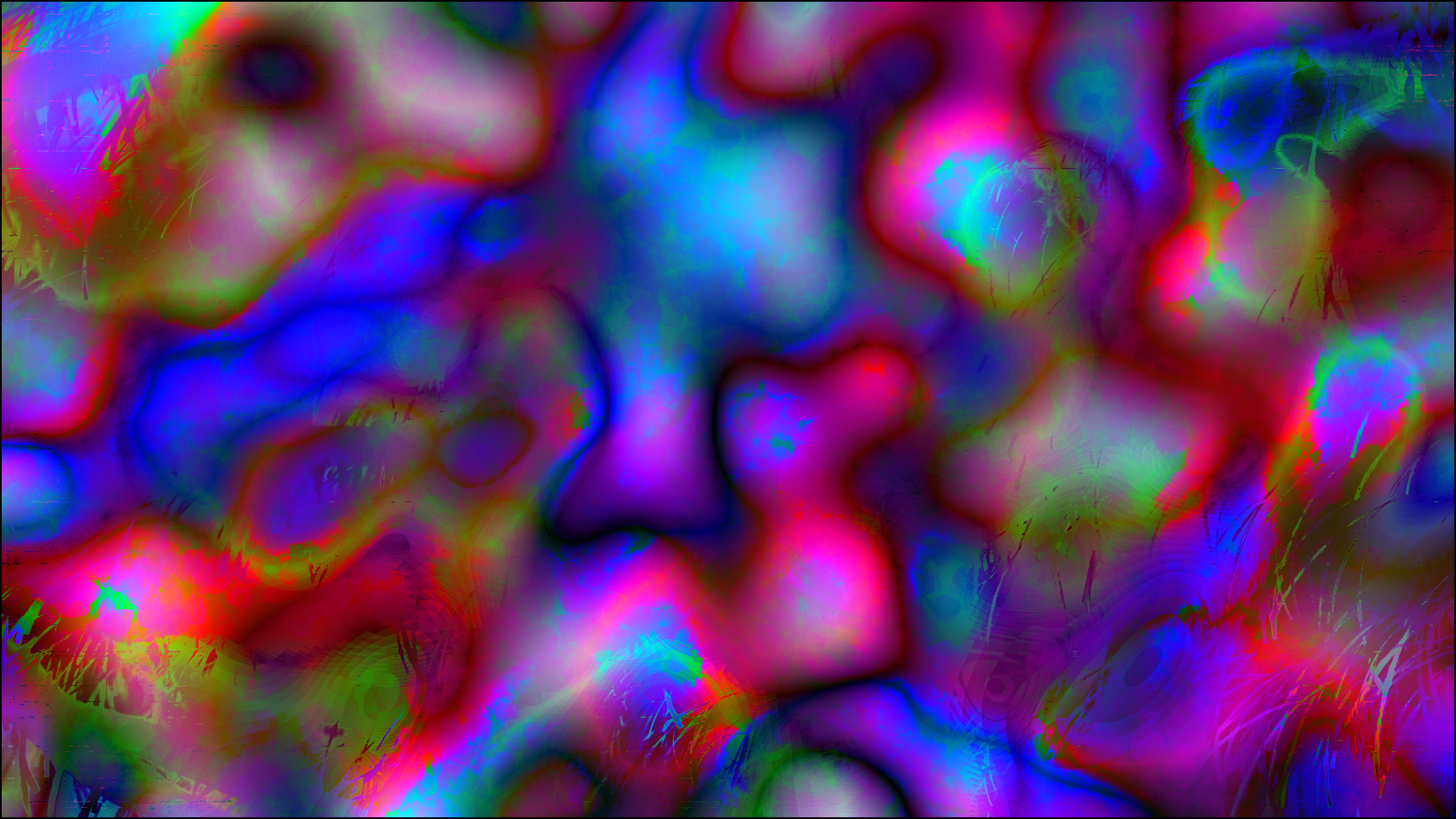 Abstract Trippy Melting Bright Colorful 2560x1440