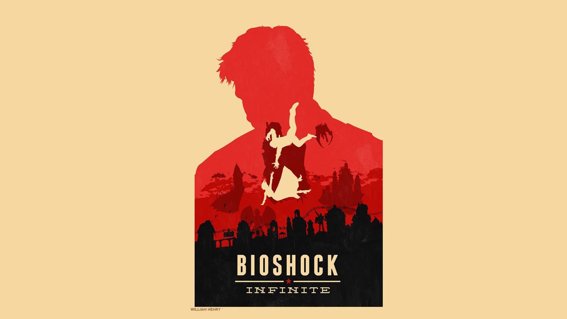 BioShock BioShock Infinite Booker DeWitt Video Games 1920x1080