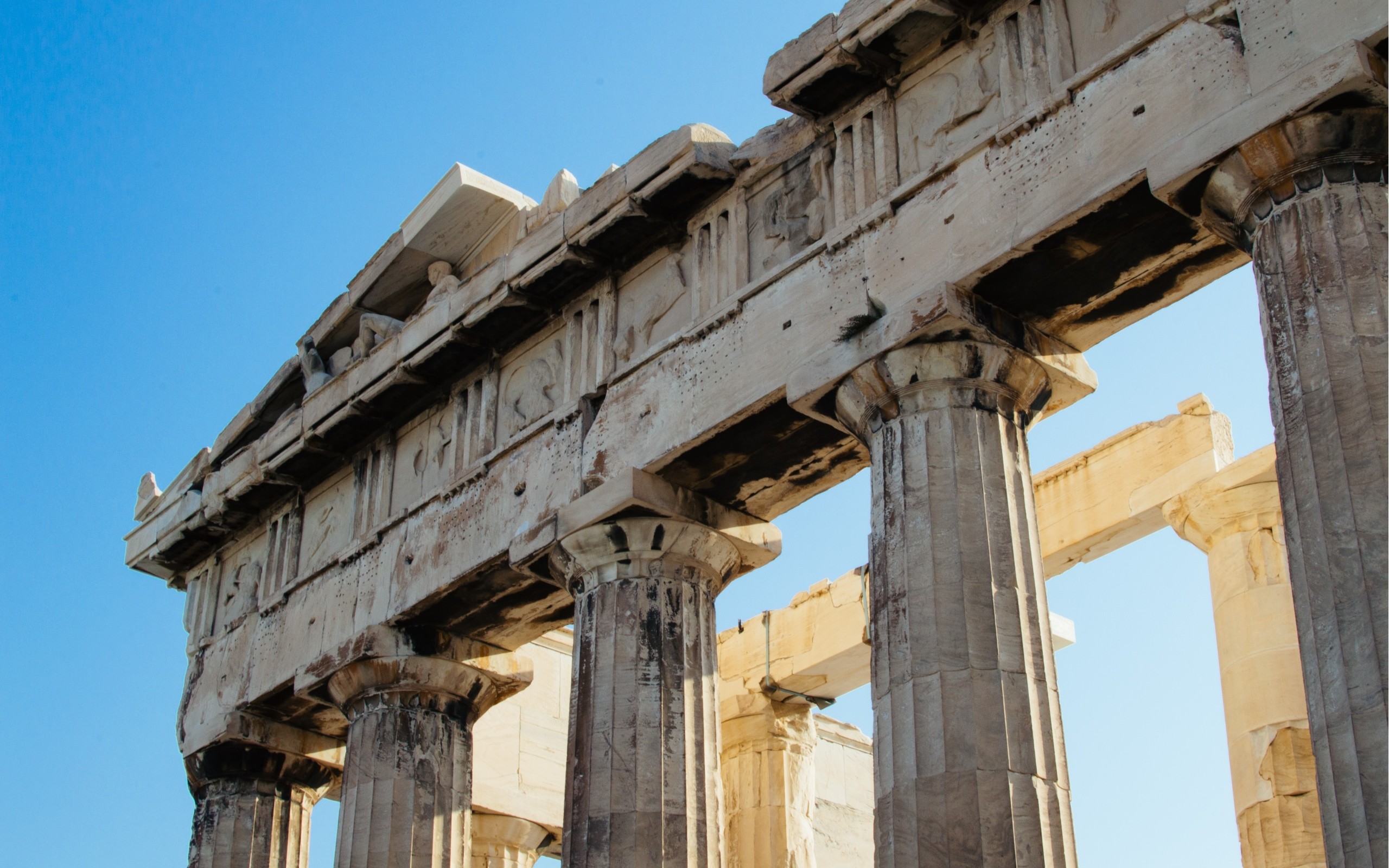 Pantheons Greece Athens Acropolis Architecture Ancient Column 2560x1600