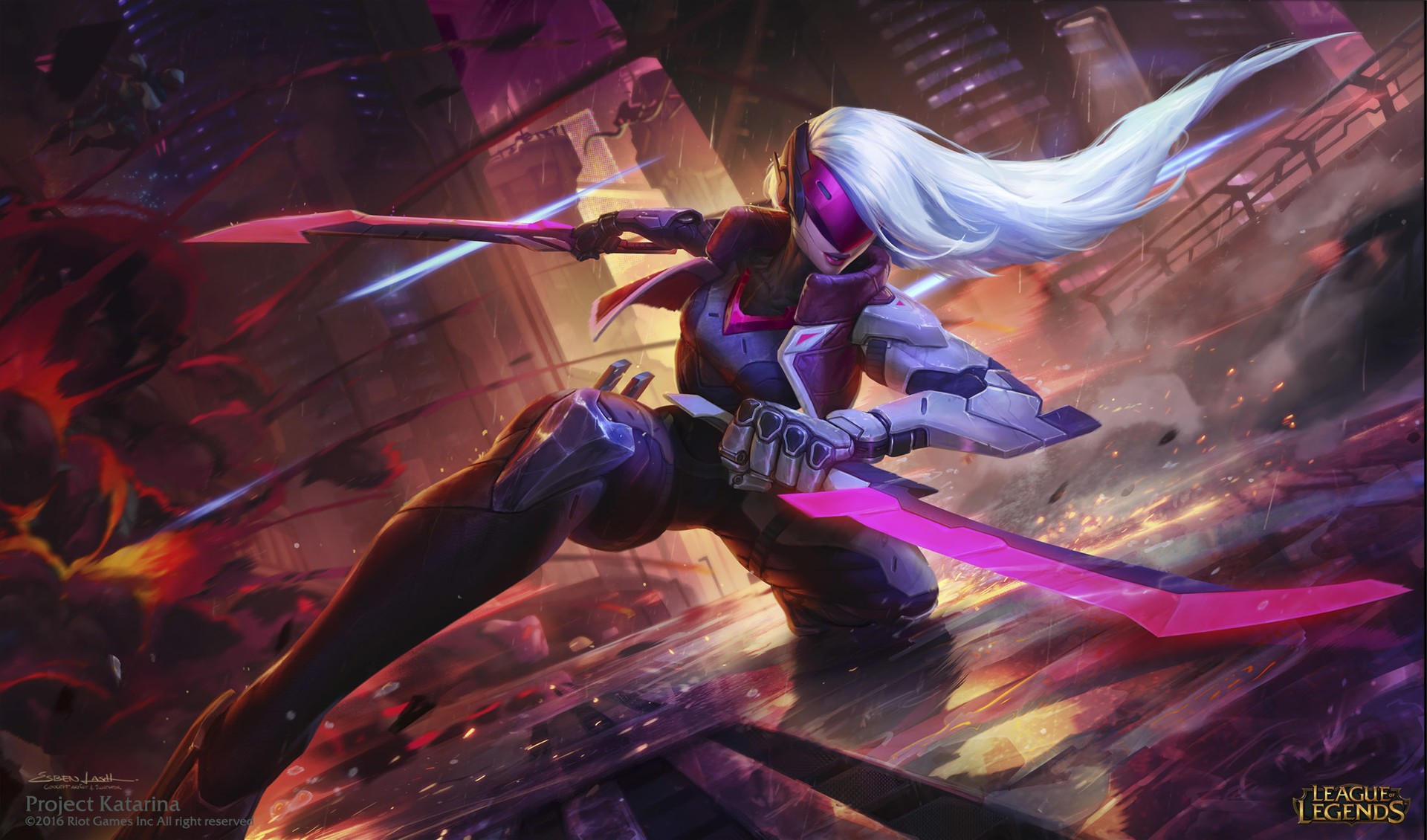 League Of Legends Katarina League Of Legends Sword 2016 Year Warrior PC Gaming 1920x1130