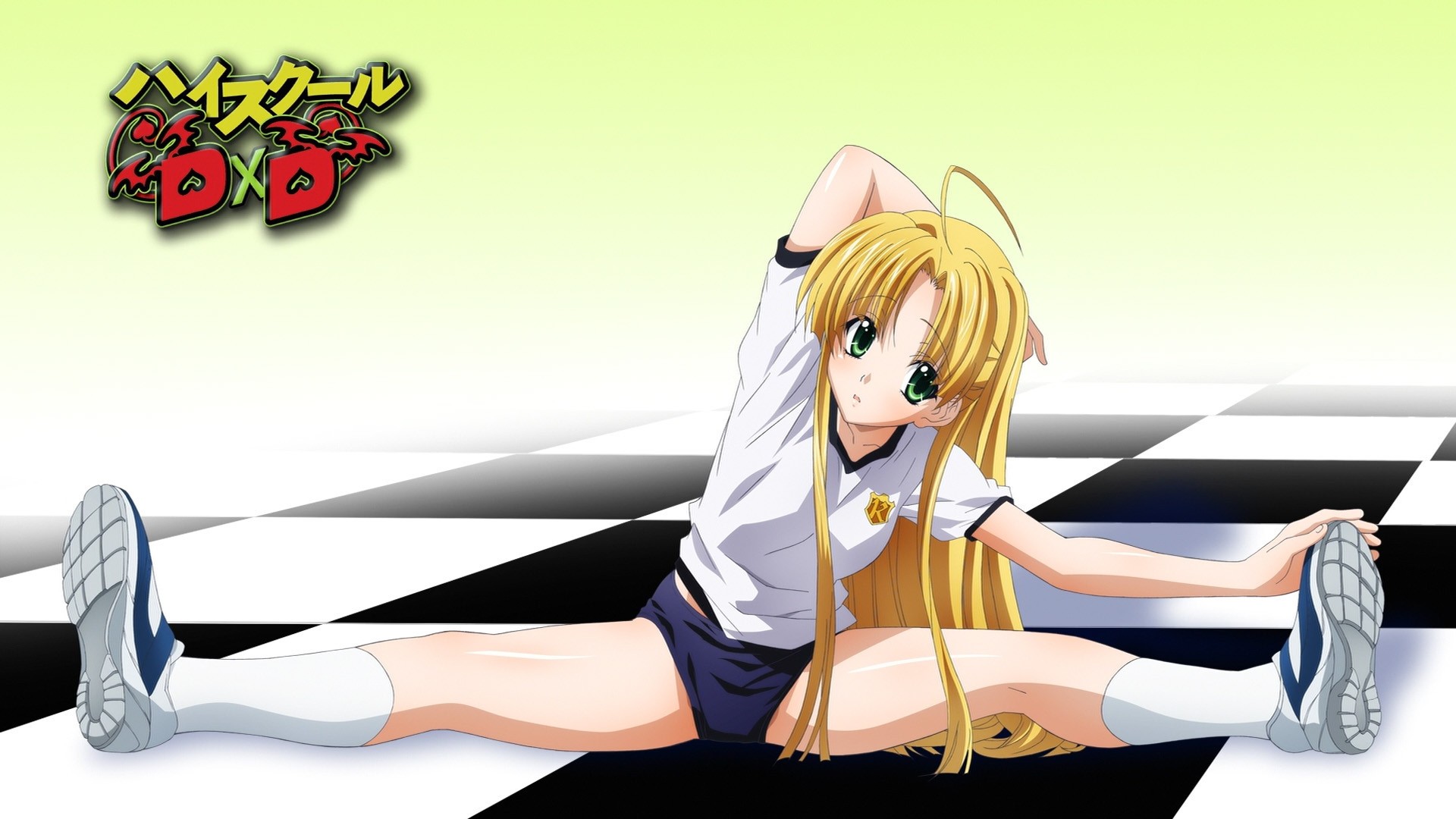 Highschool DxD Argento Asia Anime Girls Blonde Long Hair Green Eyes 1920x1080