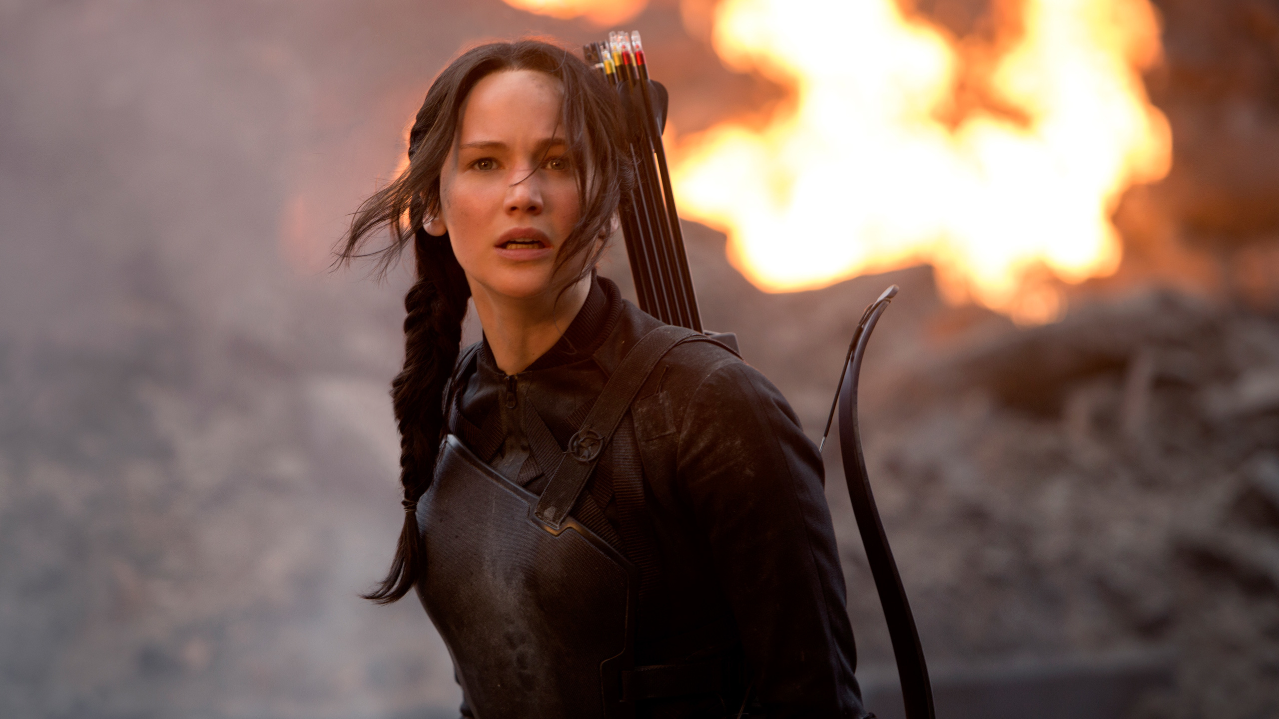 Jennifer Lawrence Katniss Everdeen 2560x1440