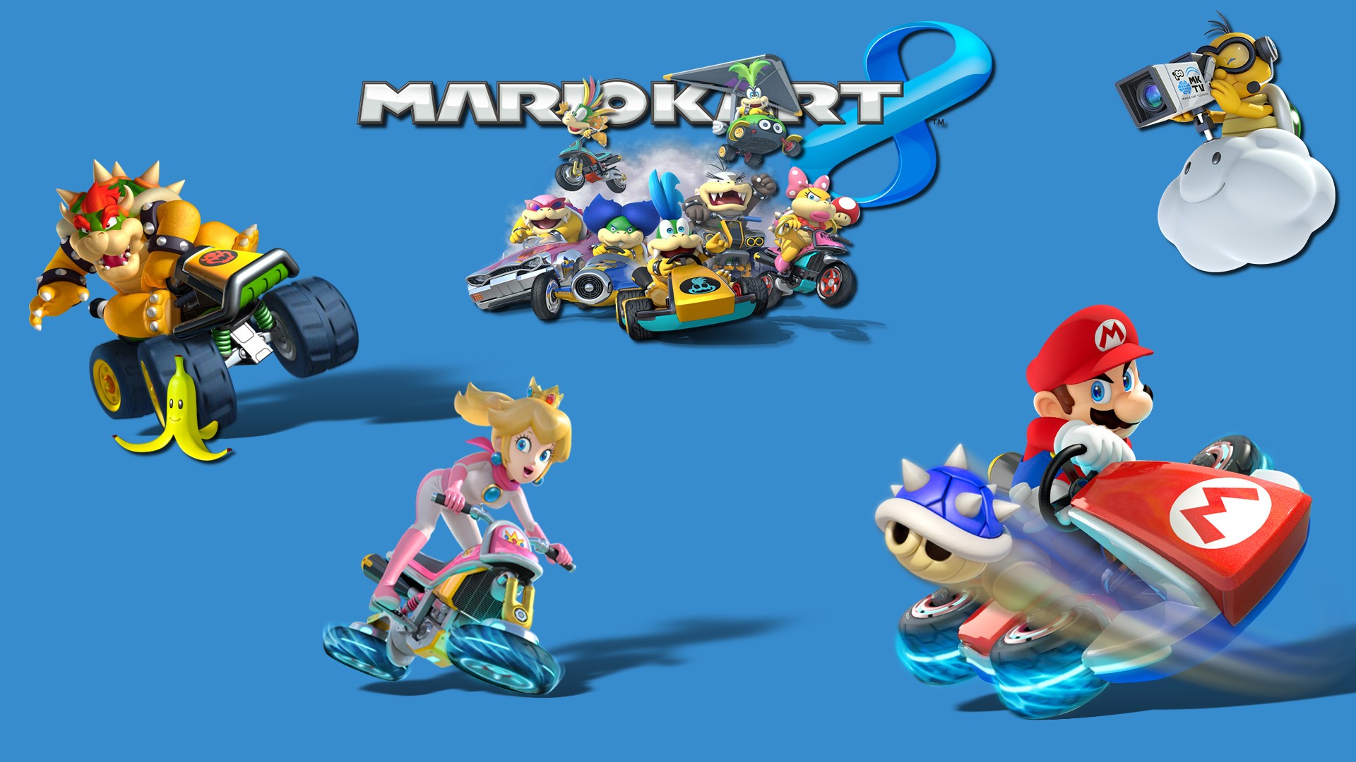 Mario Kart 8 Video Games Toad Character Mario Bros Princess Peach Nintendo Mario Kart 1920x1080