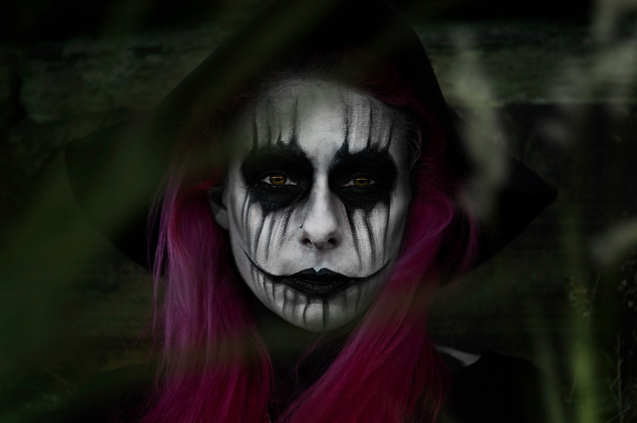 Makeup Model Women Sugar Skull Dia De Los Muertos Face Paint Corpsepaint Alternative Subculture Fron 2048x1360