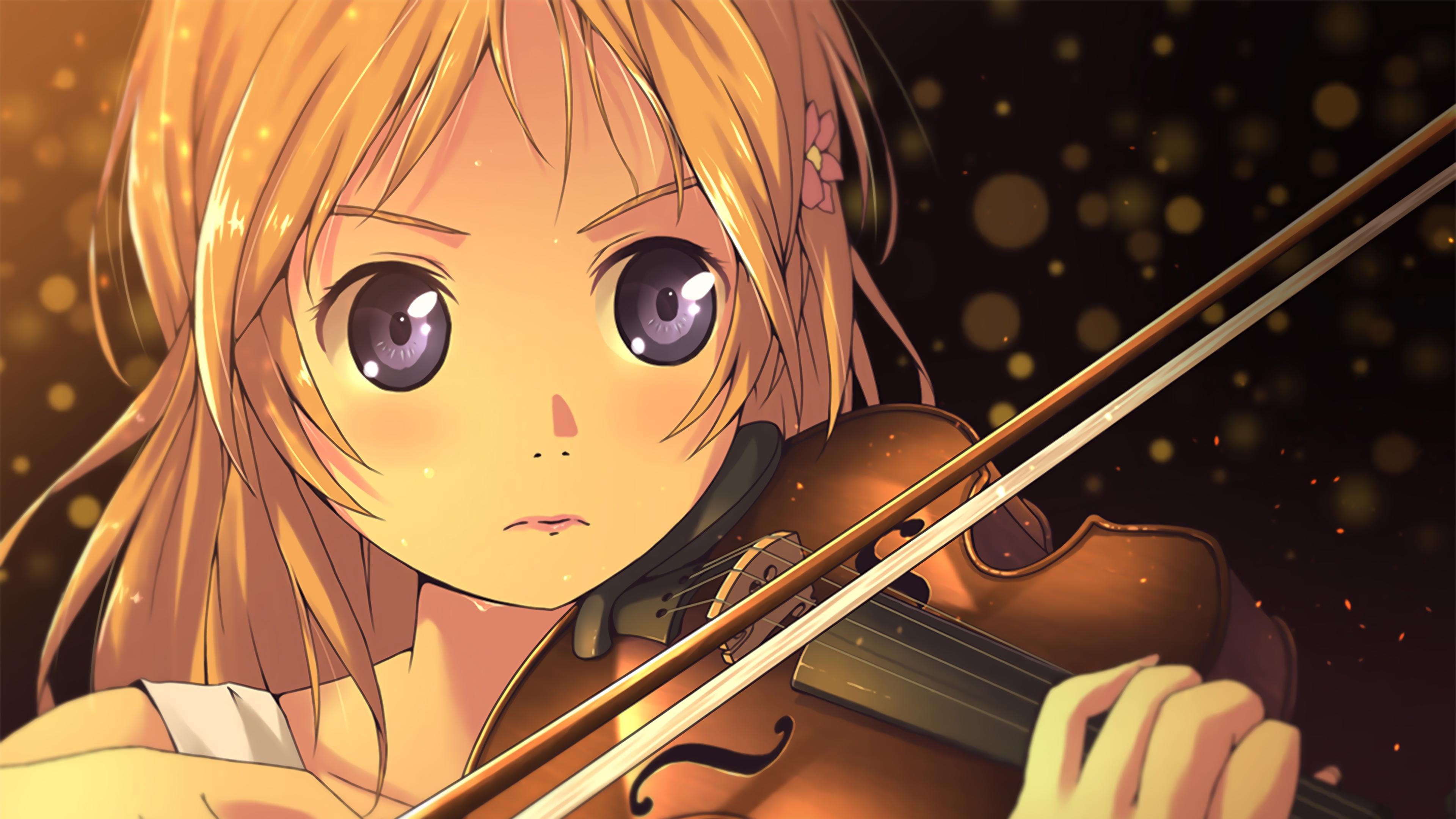 Shigatsu Wa Kimi No Uso Miyazono Kaori Violin Anime Anime Girls Wallpaper Resolution X