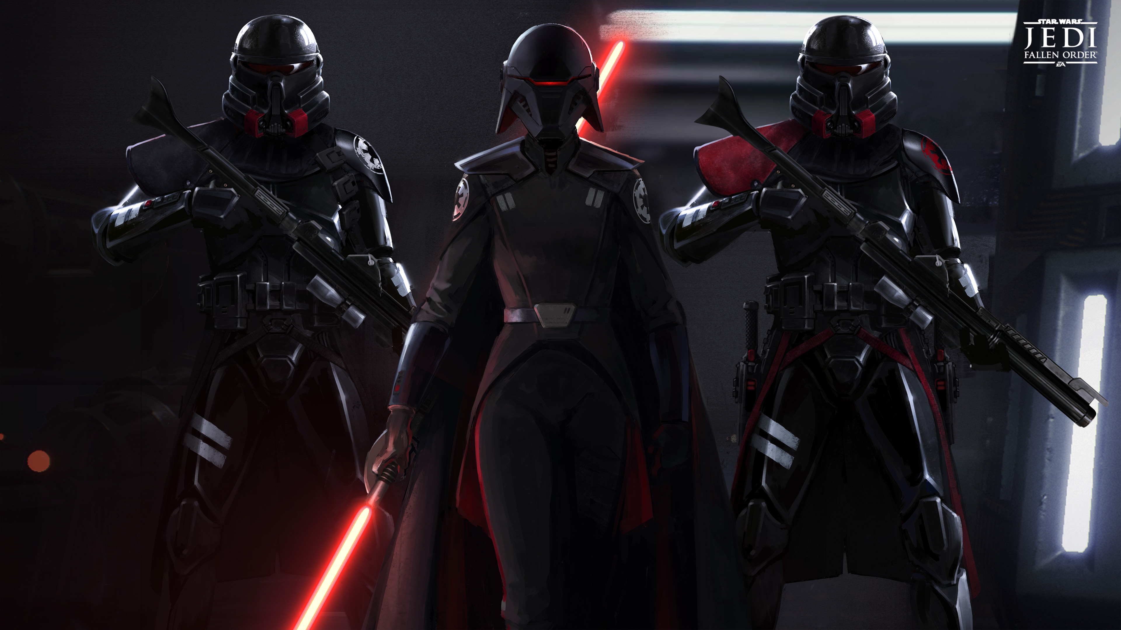 Jedi Fallen Order Star Wars Video Games Lightsaber Video Game Art Sith Storm Troopers Second Sister 3840x2160