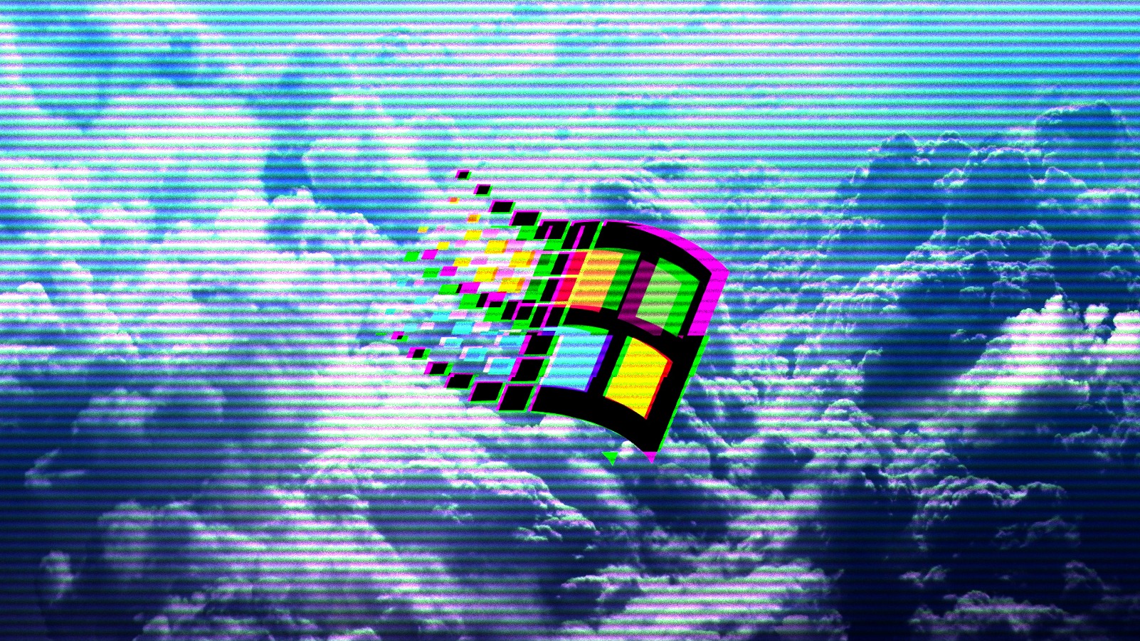 Vaporwave 1990s Windows 95 Windows 98 Clouds Wallpaper Resolution 1602x901 Id Wallha Com
