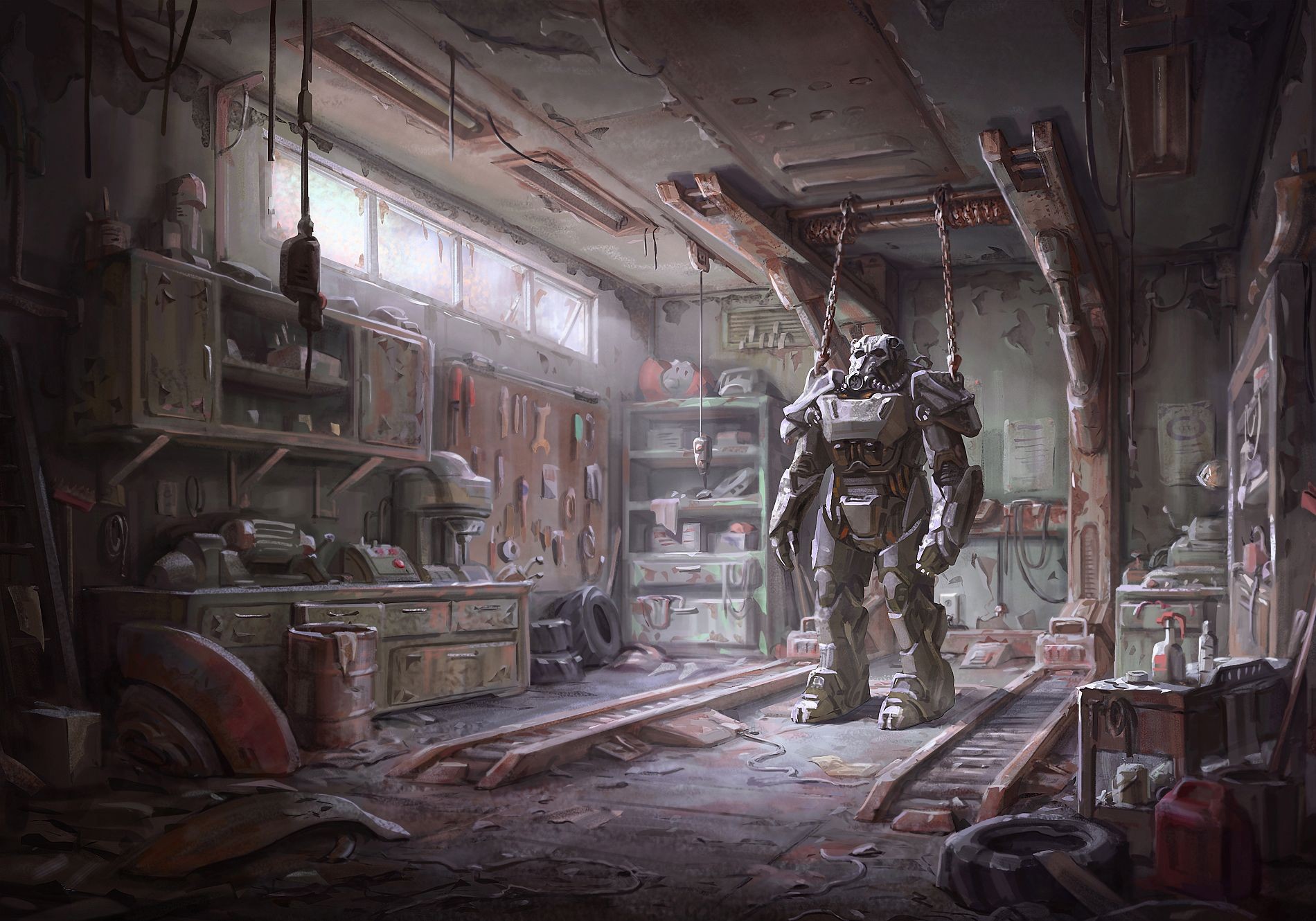 Fallout 4 Concept Art Fallout Video Games Brotherhood Of Steel Armor 1900x1330