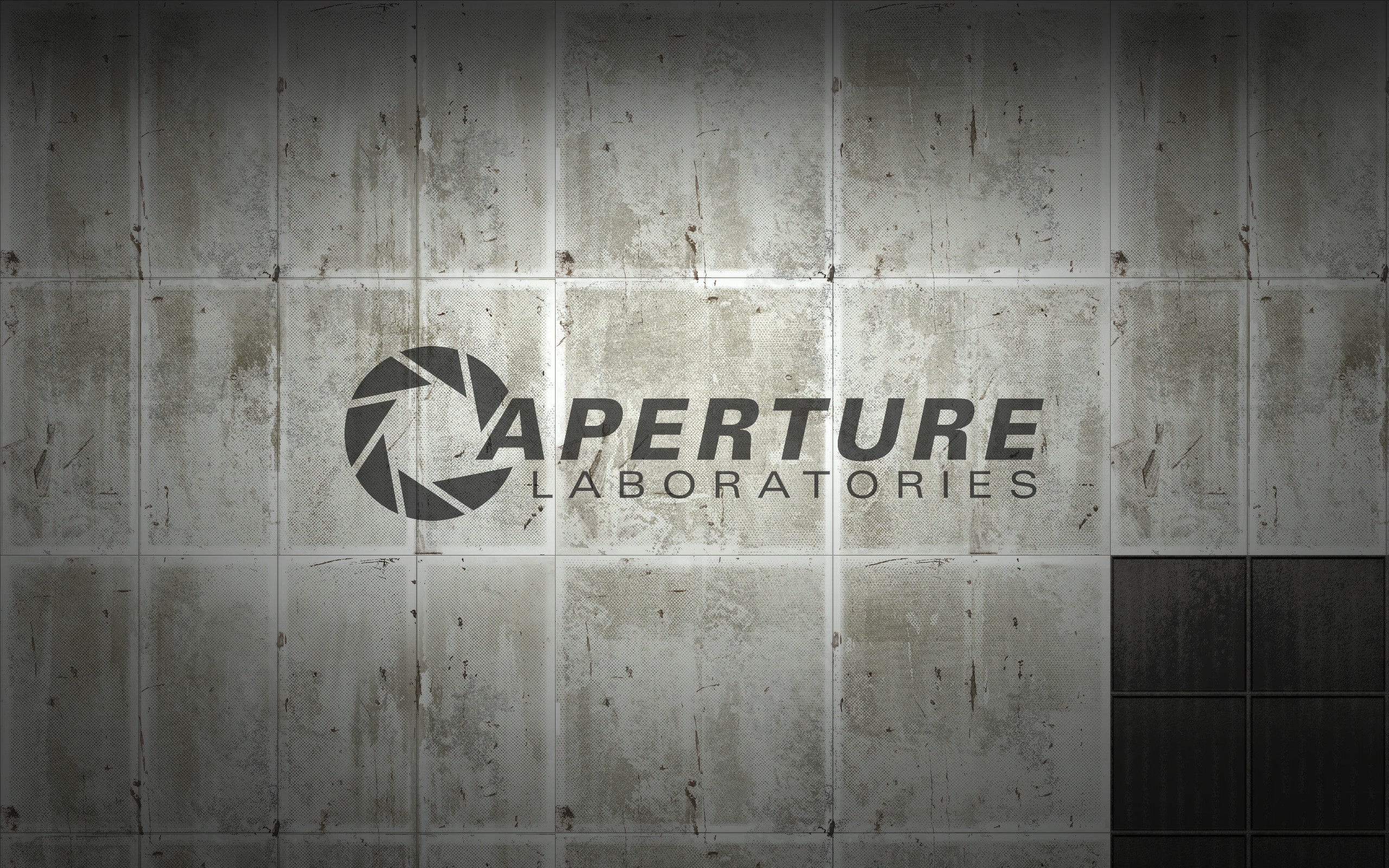 Aperture Laboratories Wall PC Gaming Video Games Portal Game 2560x1600