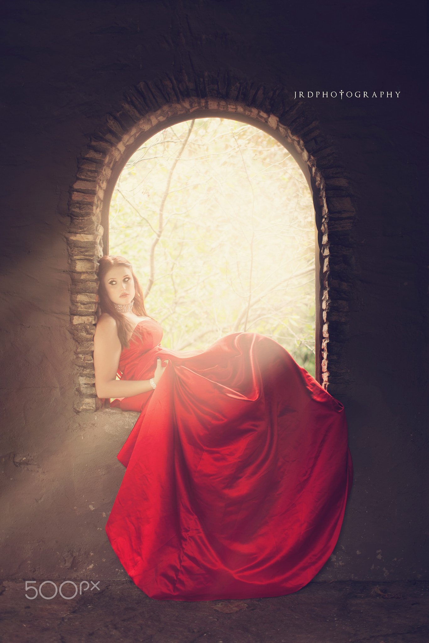 JRD Photography 500px Fantasy Girl Red Dress Red Women 1366x2048