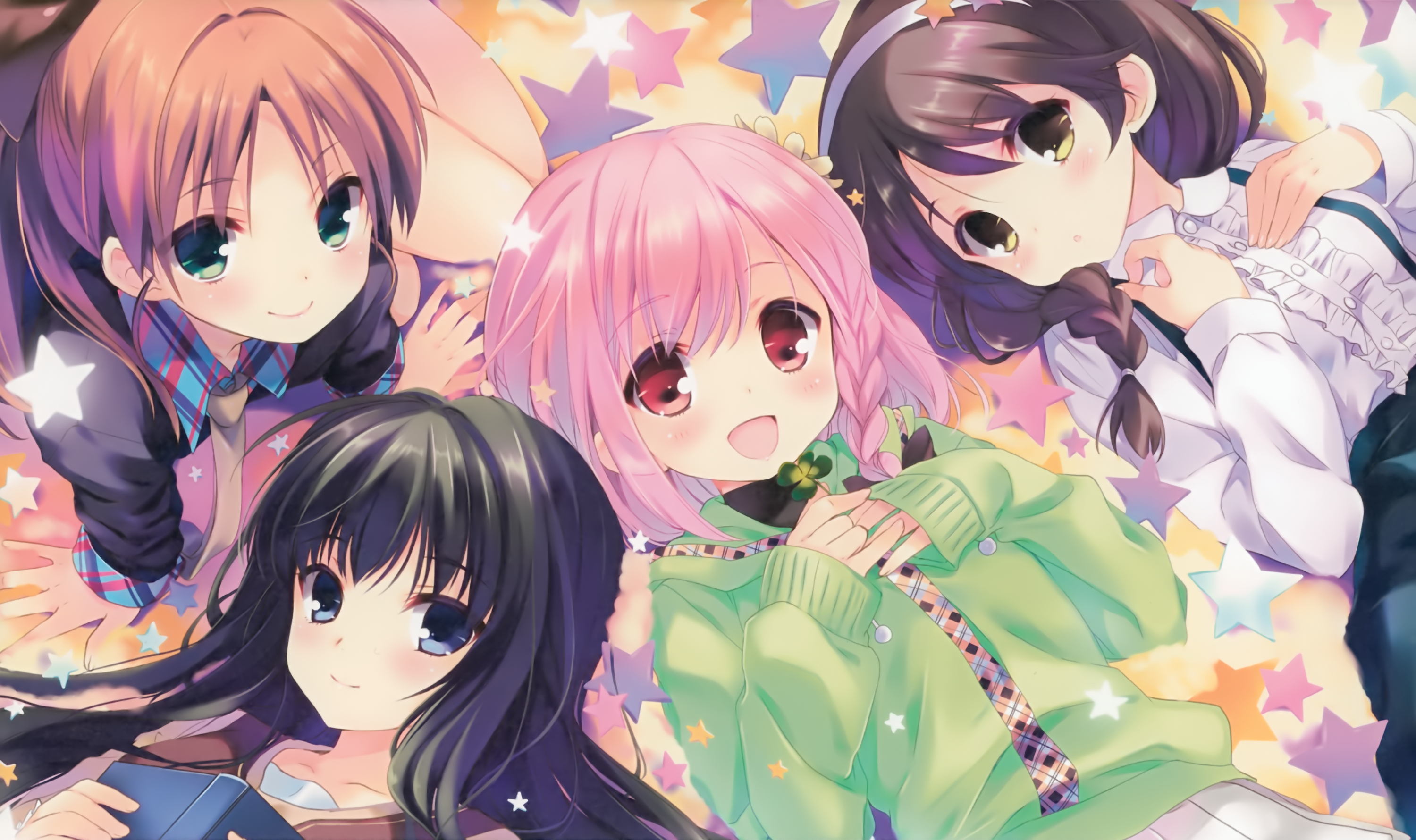 Ayase Sayuki Hirosaki Kanade Minagawa Yuuhi Yua Your Diary 3000x1780