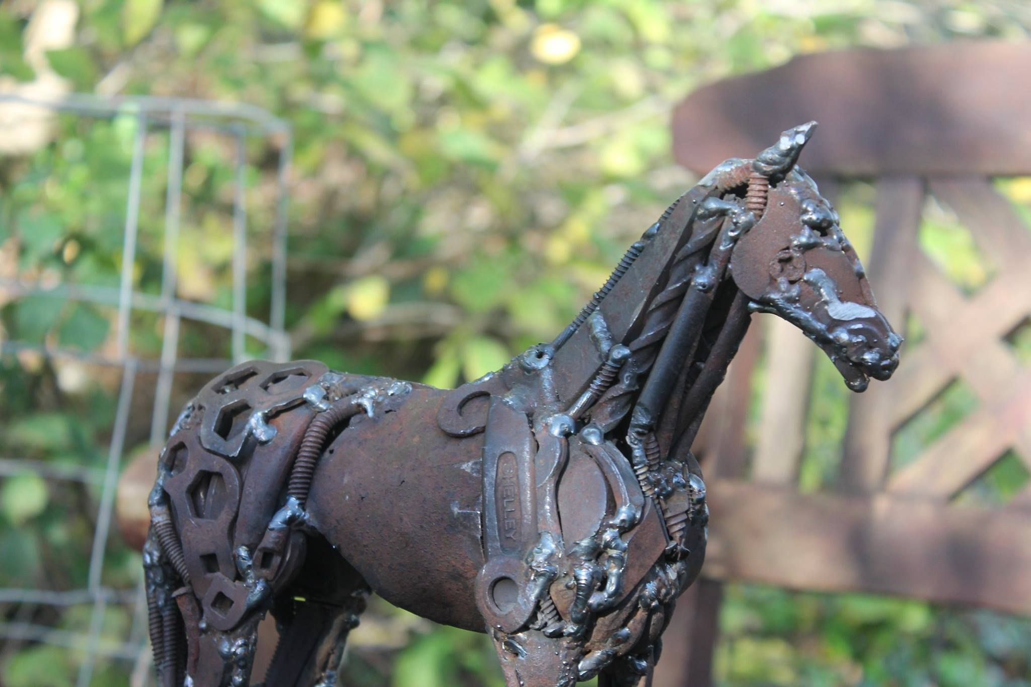 Scrap Metal Art Horse 2048x1365