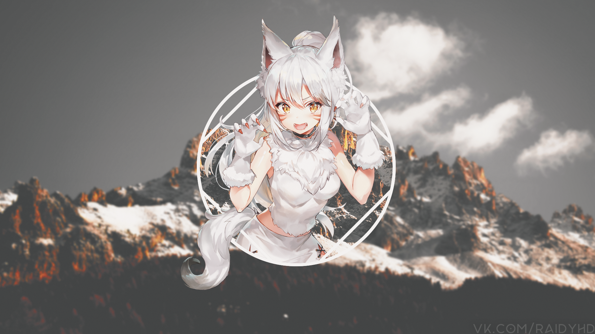 Anime Anime Girls Picture In Picture Miqote 1920x1080