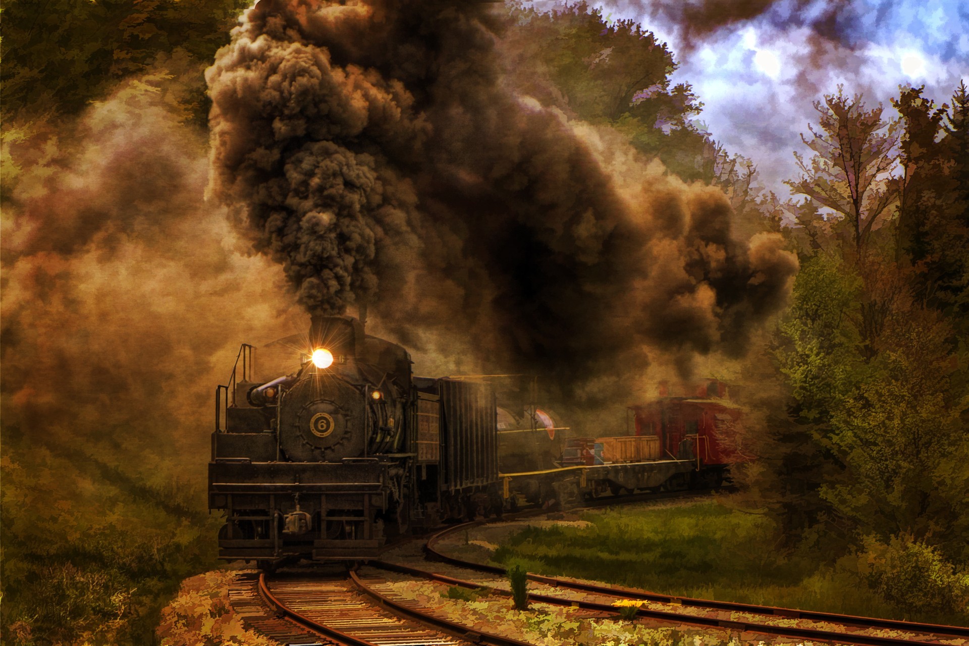 Steam Locomotive 1920x1280