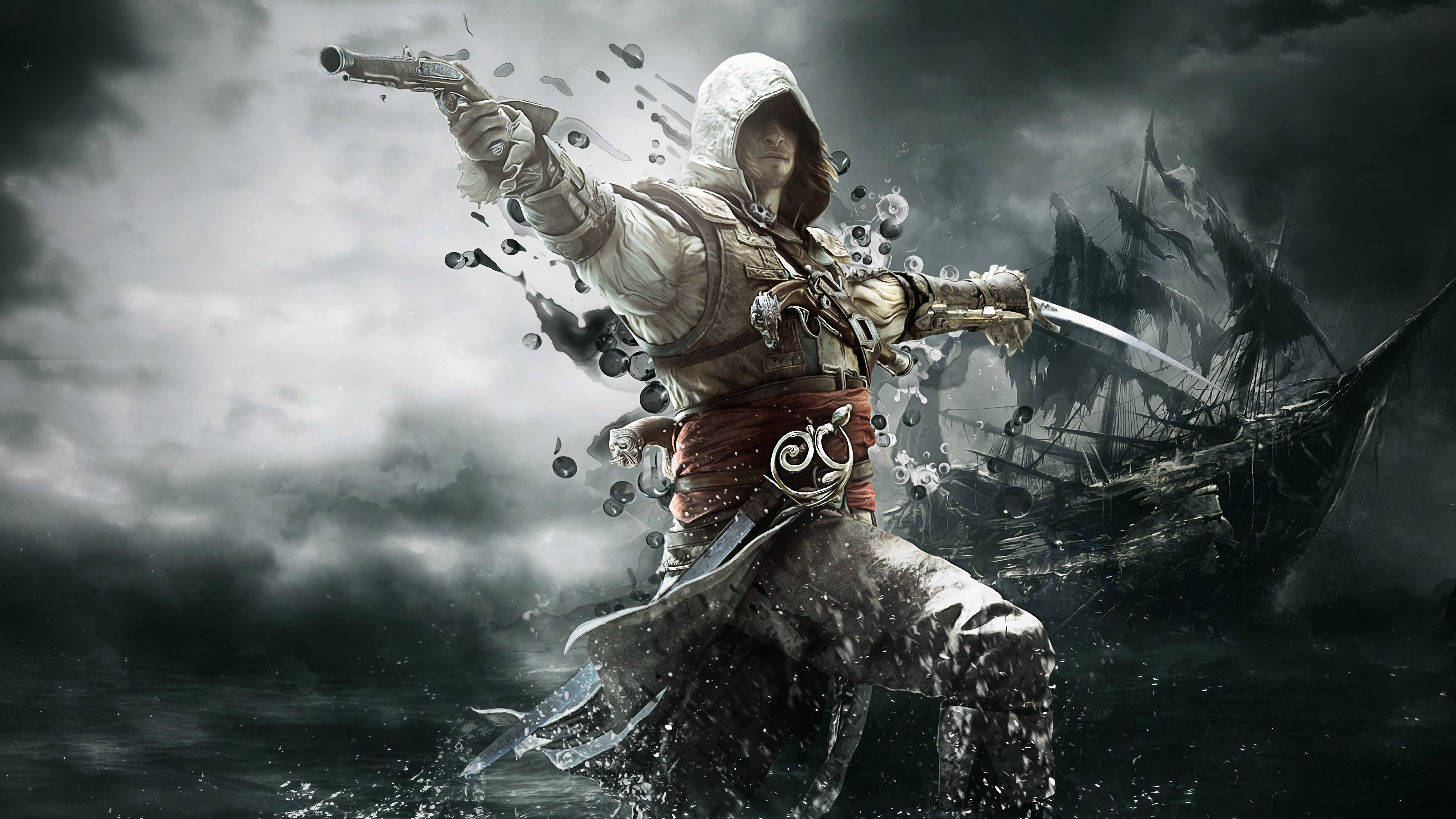 Assassins Creed Black Flag Assassins Creed Conner Kenway 3840x2160