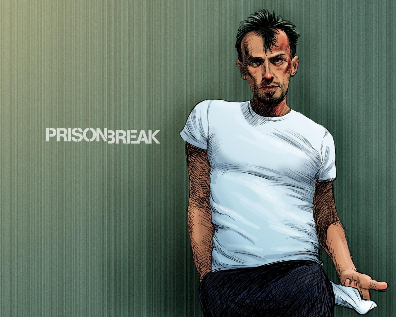 Prison Break Tv Series Men Artwork Humor Green 1280x1024