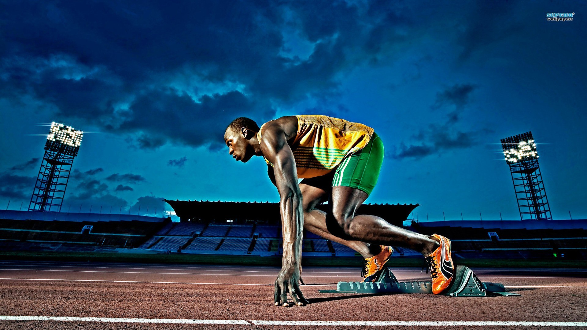 Usain Bolt Men Tracks Sport 1920x1080