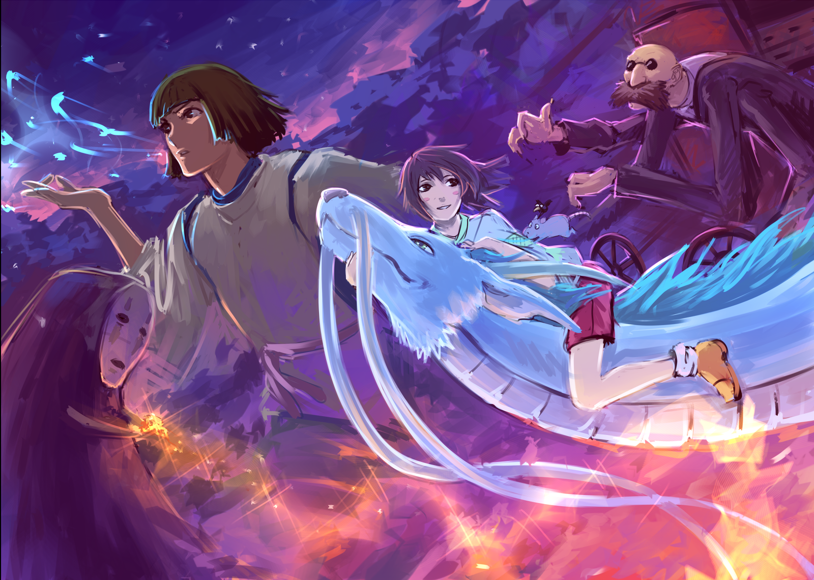 Studio Ghibli Spirited Away Anime Chihiro 1600x1140