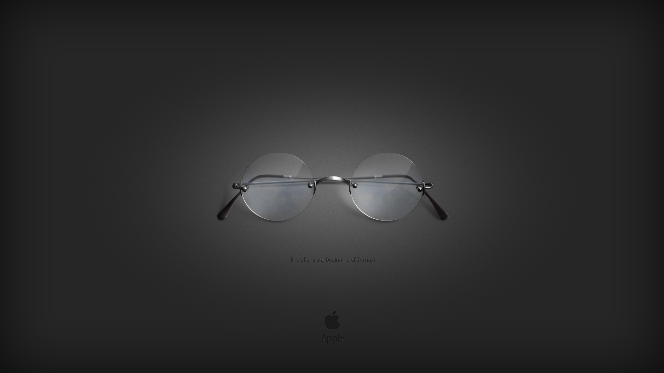 Steve Jobs Goggles Grey Apples 2560x1440
