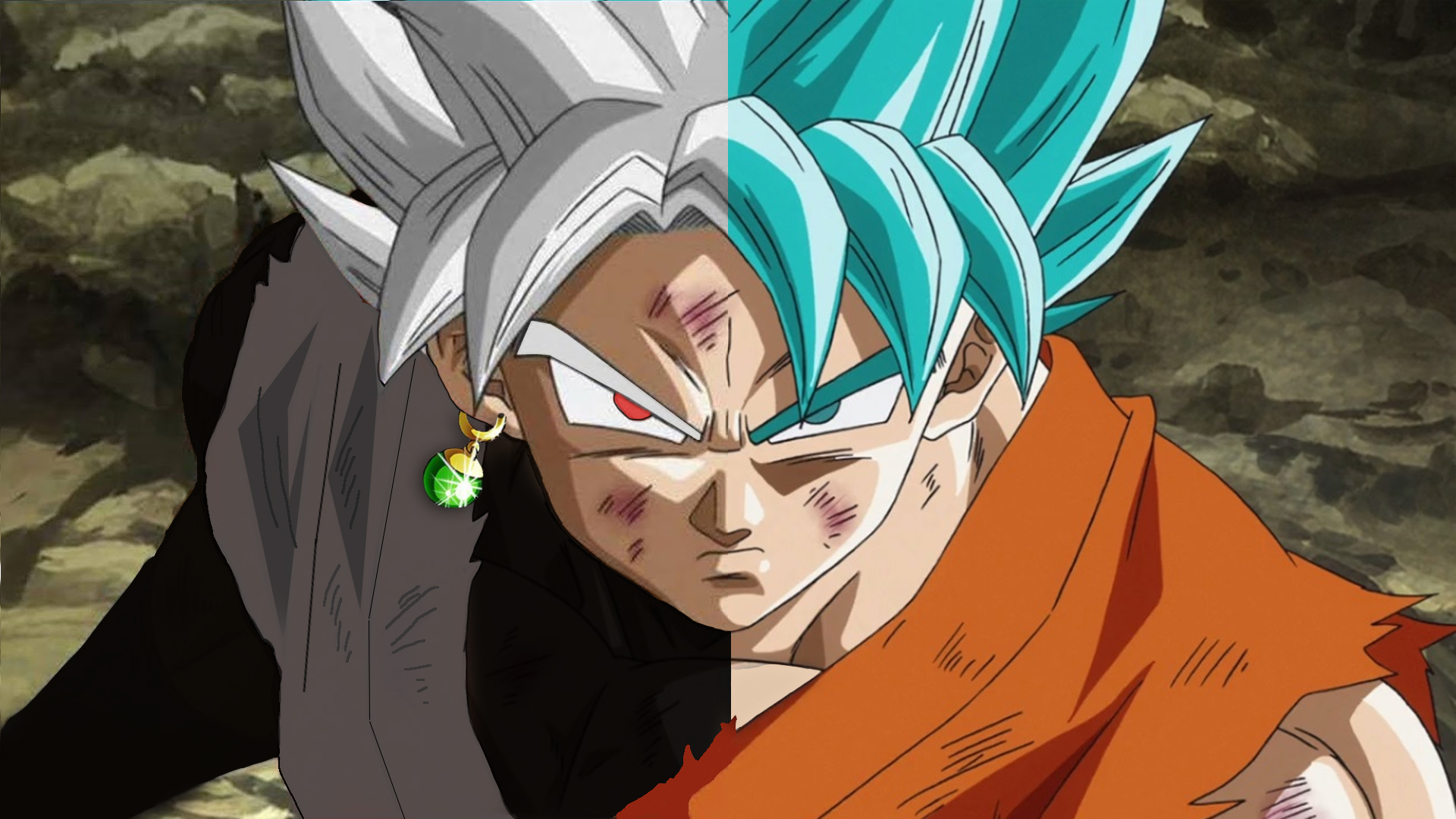 Goku Black Dragon Ball Black Goku SSGSS Goku Dragon Ball Dragon Ball Super 1920x1080