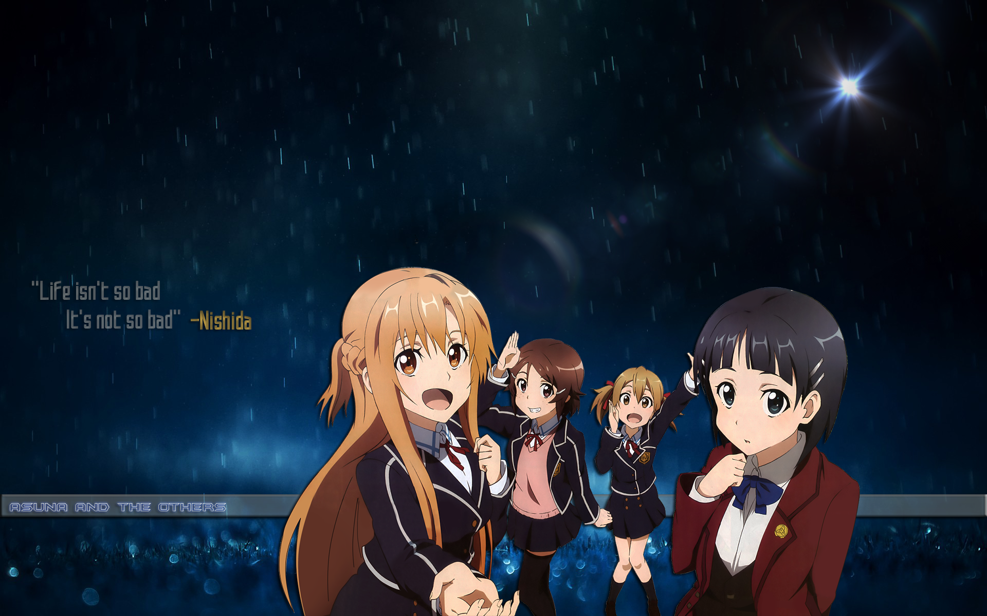 Sword Art Online Yuuki Asuna Ayano Keiko Kirigaya Suguha Shinozaki Rika Anime Anime Girls 1920x1200