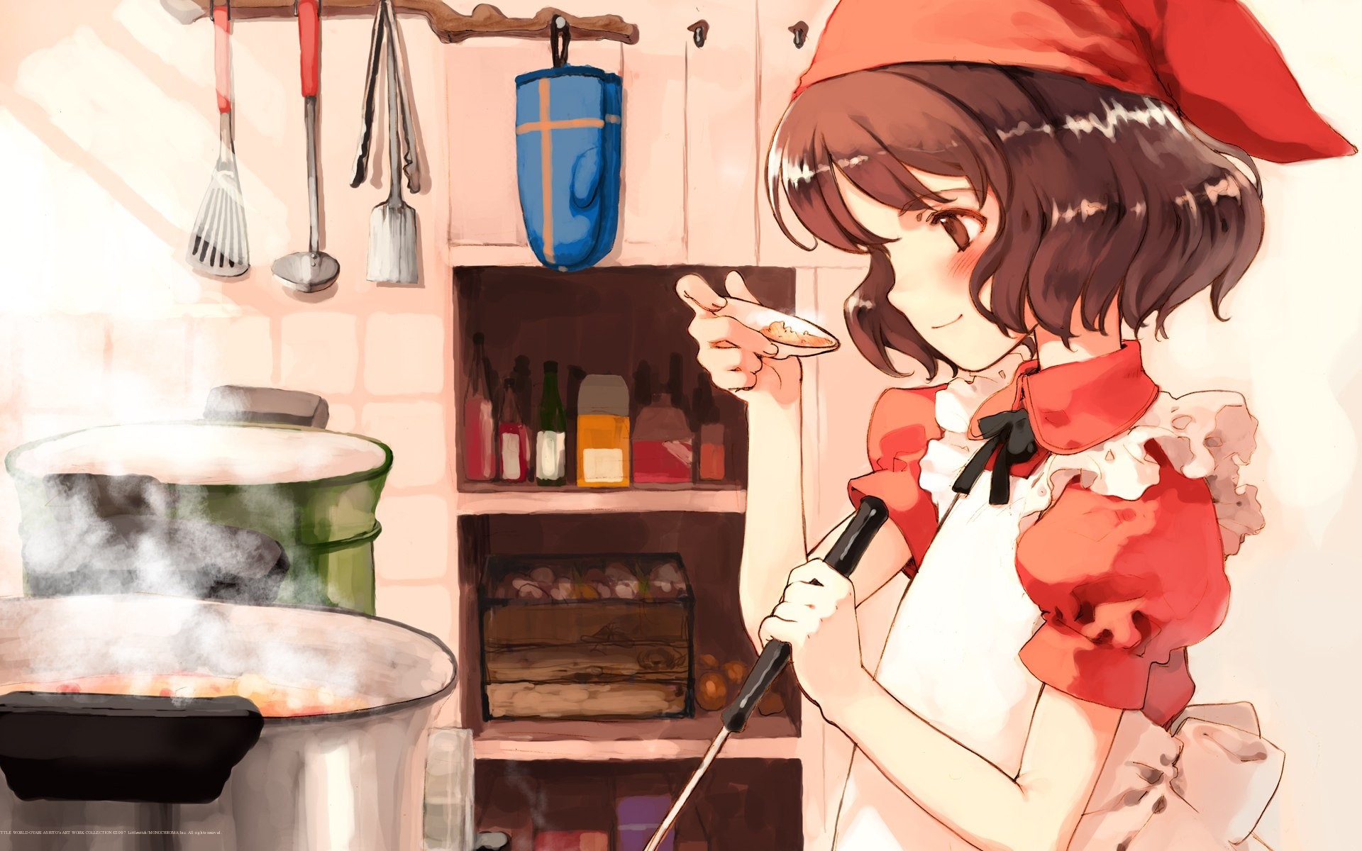 Anime Anime Girls Cook 1920x1200