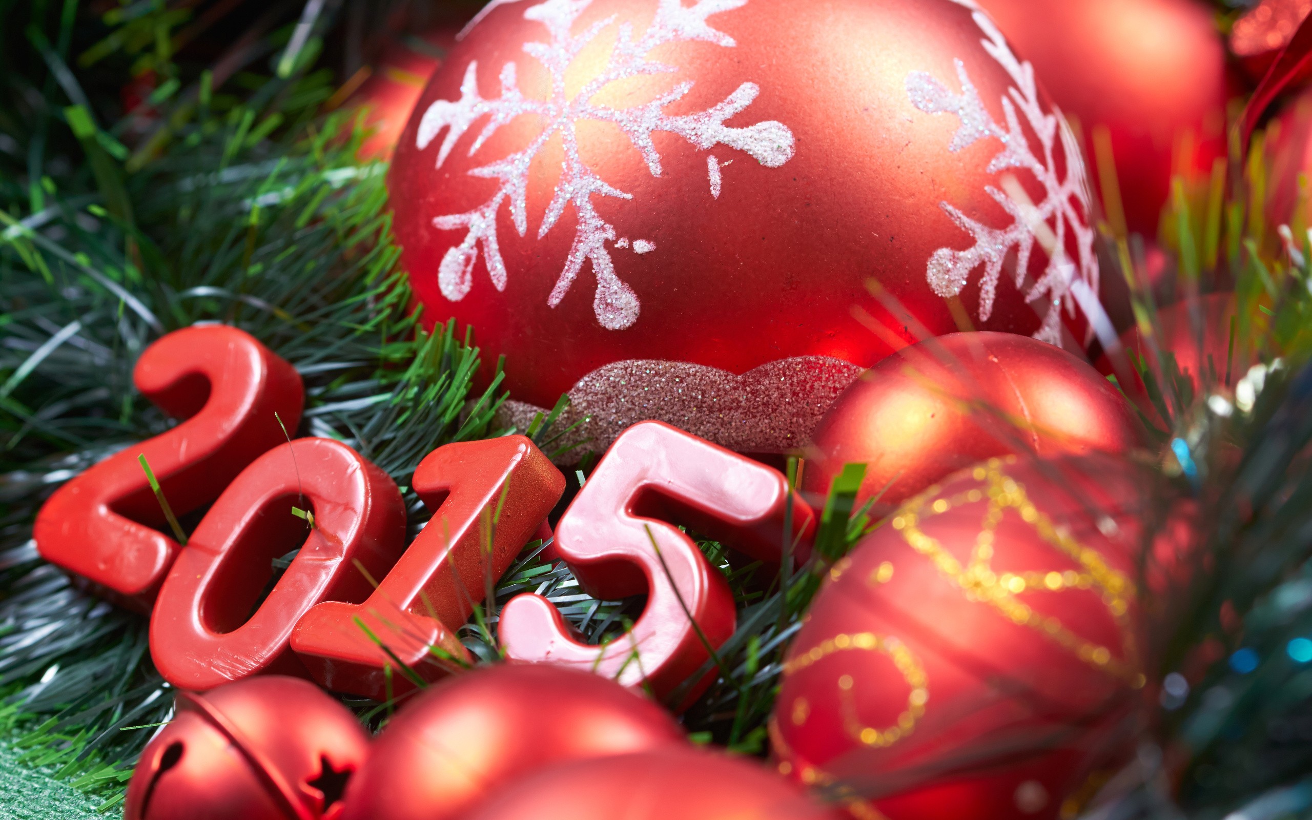 Christmas New Year Christmas Ornaments 2015 2560x1600