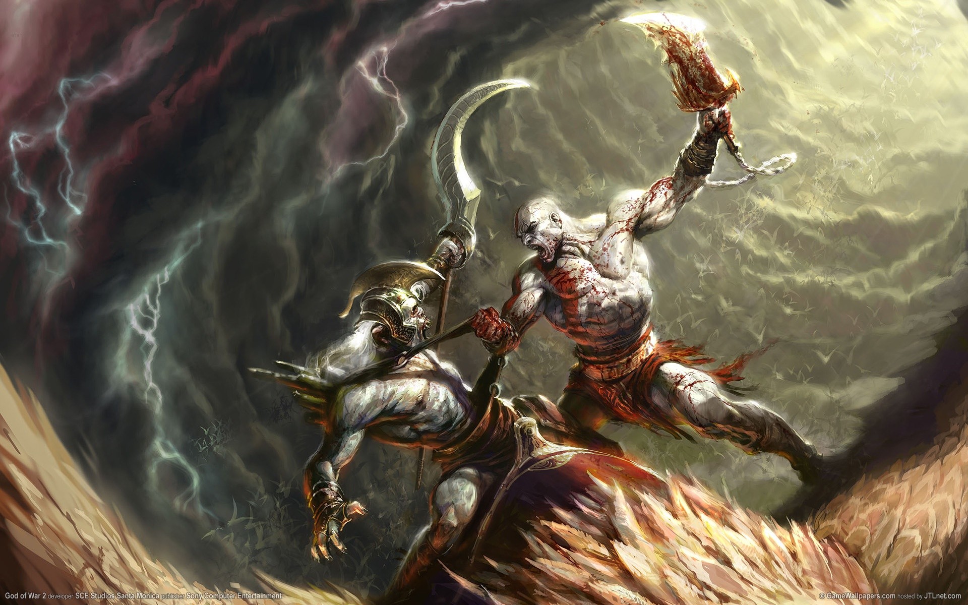 God Of War God Of War Ii Video Game Heroes Video Games Fantasy Art Video Game Art 1920x1200