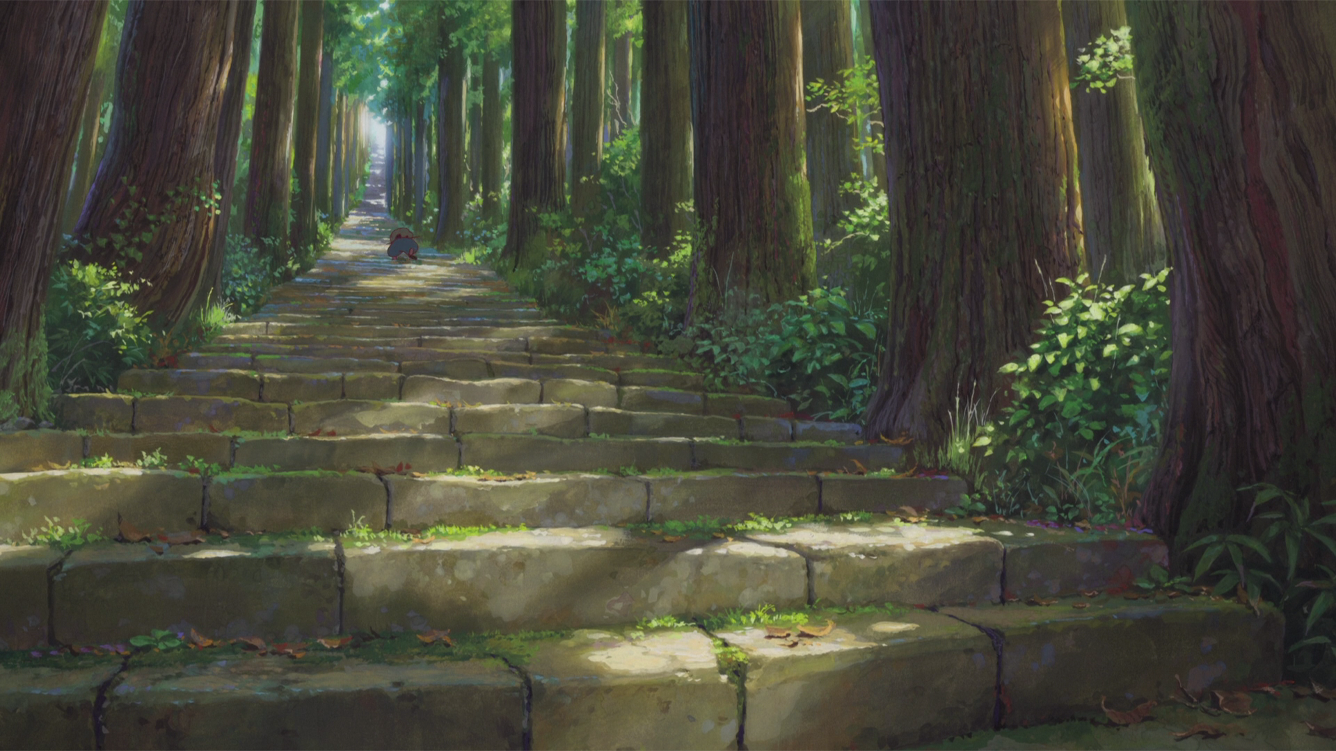 Stairs Forest Bakemono No Ko 1920x1080