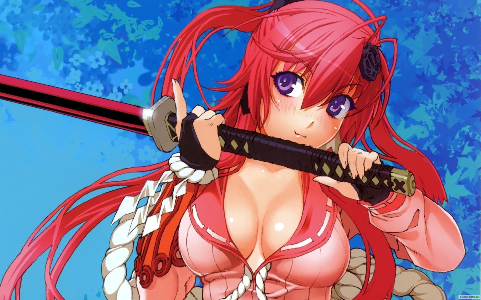 Anime Anime Girls Hyakka Ryouran Samurai Girls Yagyuu Juubei 1920x1200