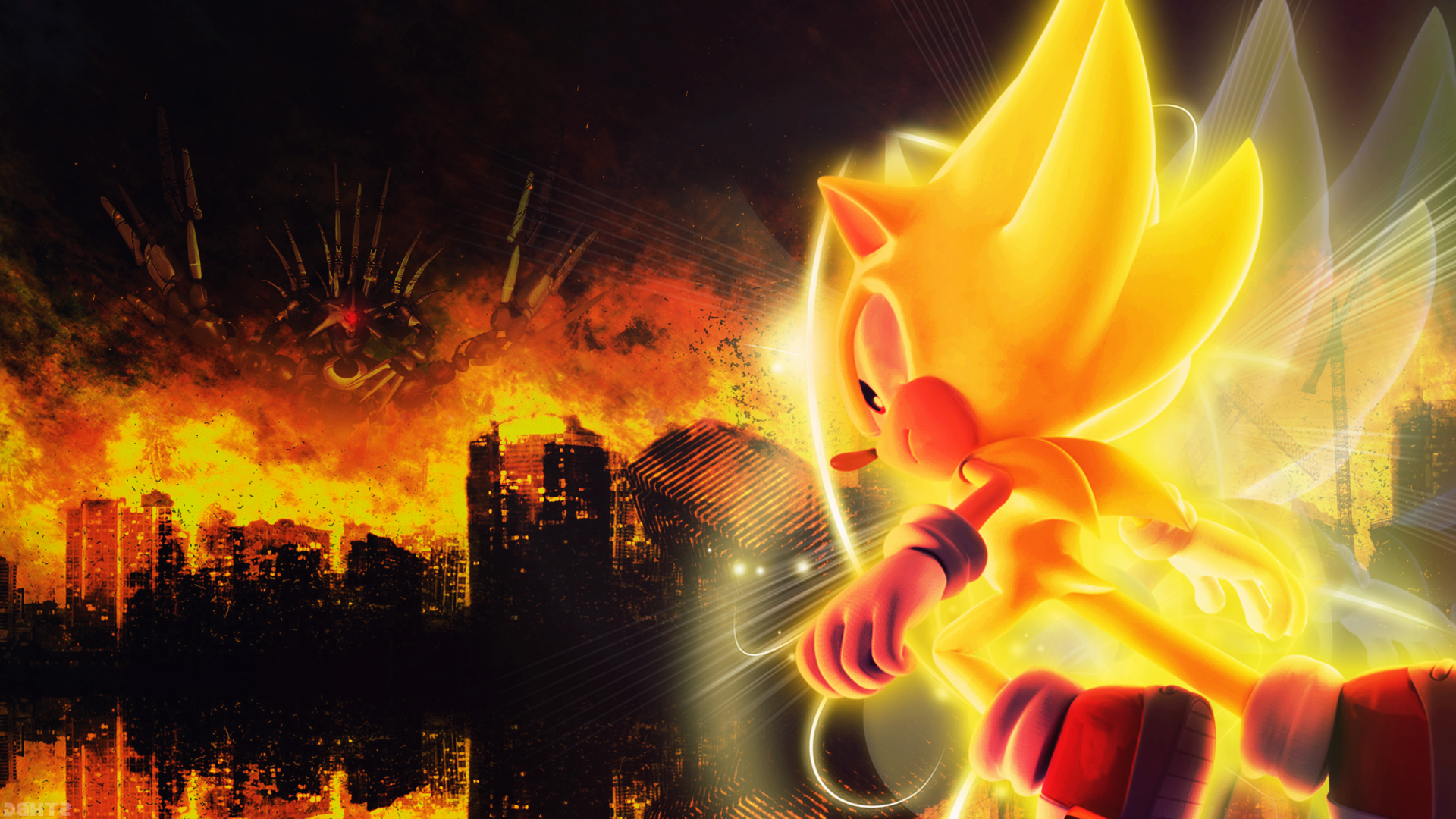 Sonic Sonic The Hedgehog Metal Sonic Sega Video Games 1920x1080