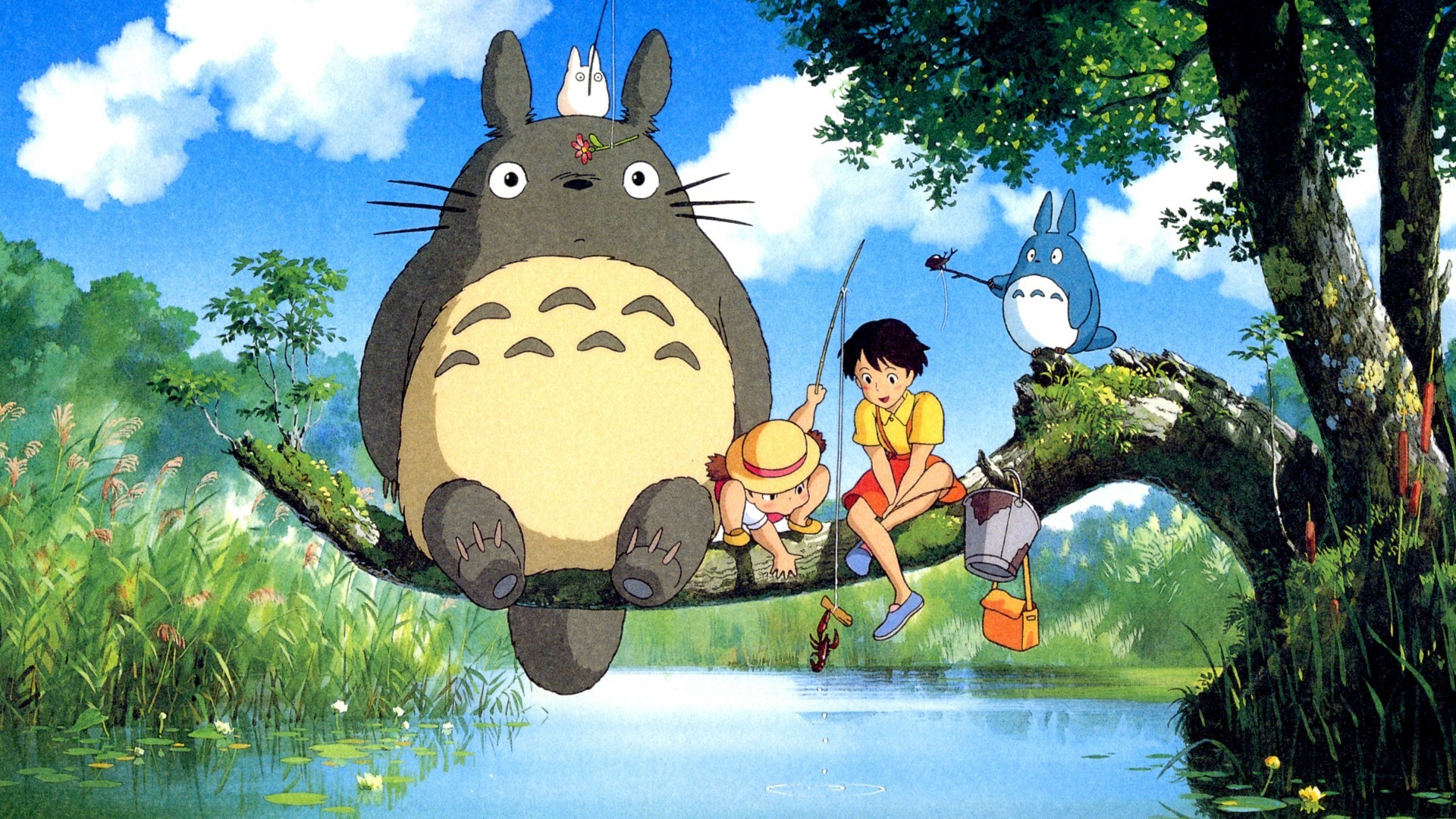 Studio Ghibli My Neighbor Totoro Totoro Anime Anime Girls 1920x1080