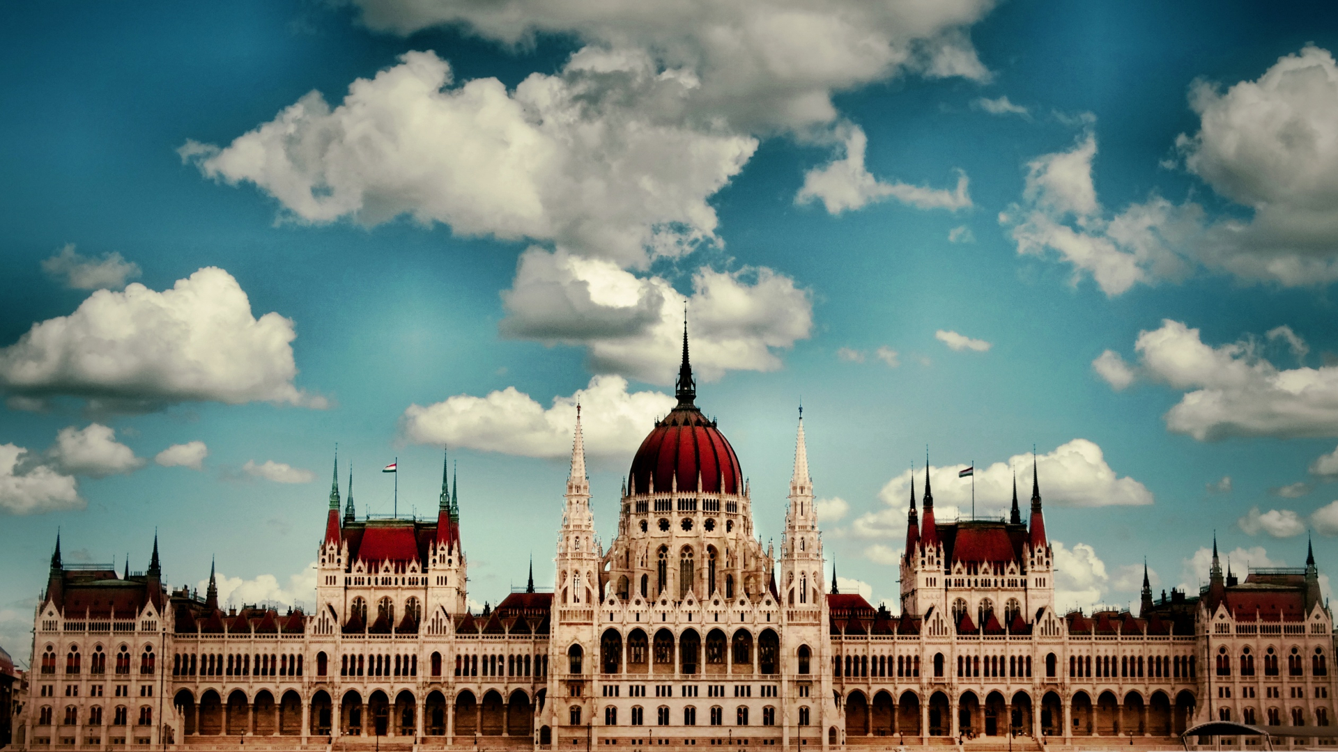 Palace Architecture Hungary Hungarian Parliament Building 1920x1080