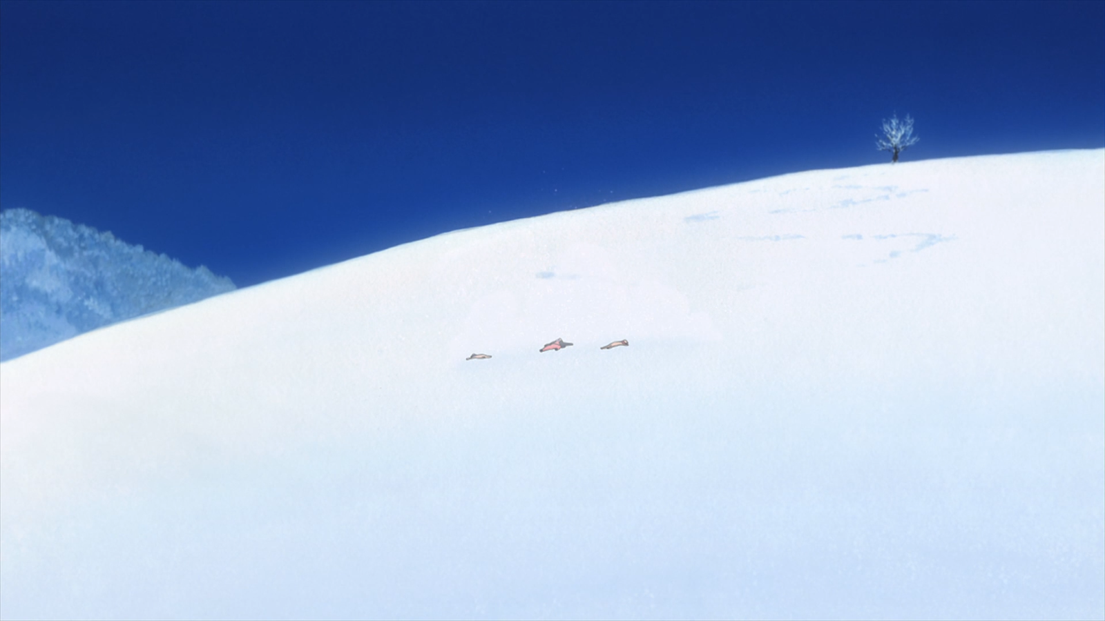 Ame Wolf Children Wolf Children Anime Landscape Mountain Winter Snow Yuki Wolf Children 1600x900