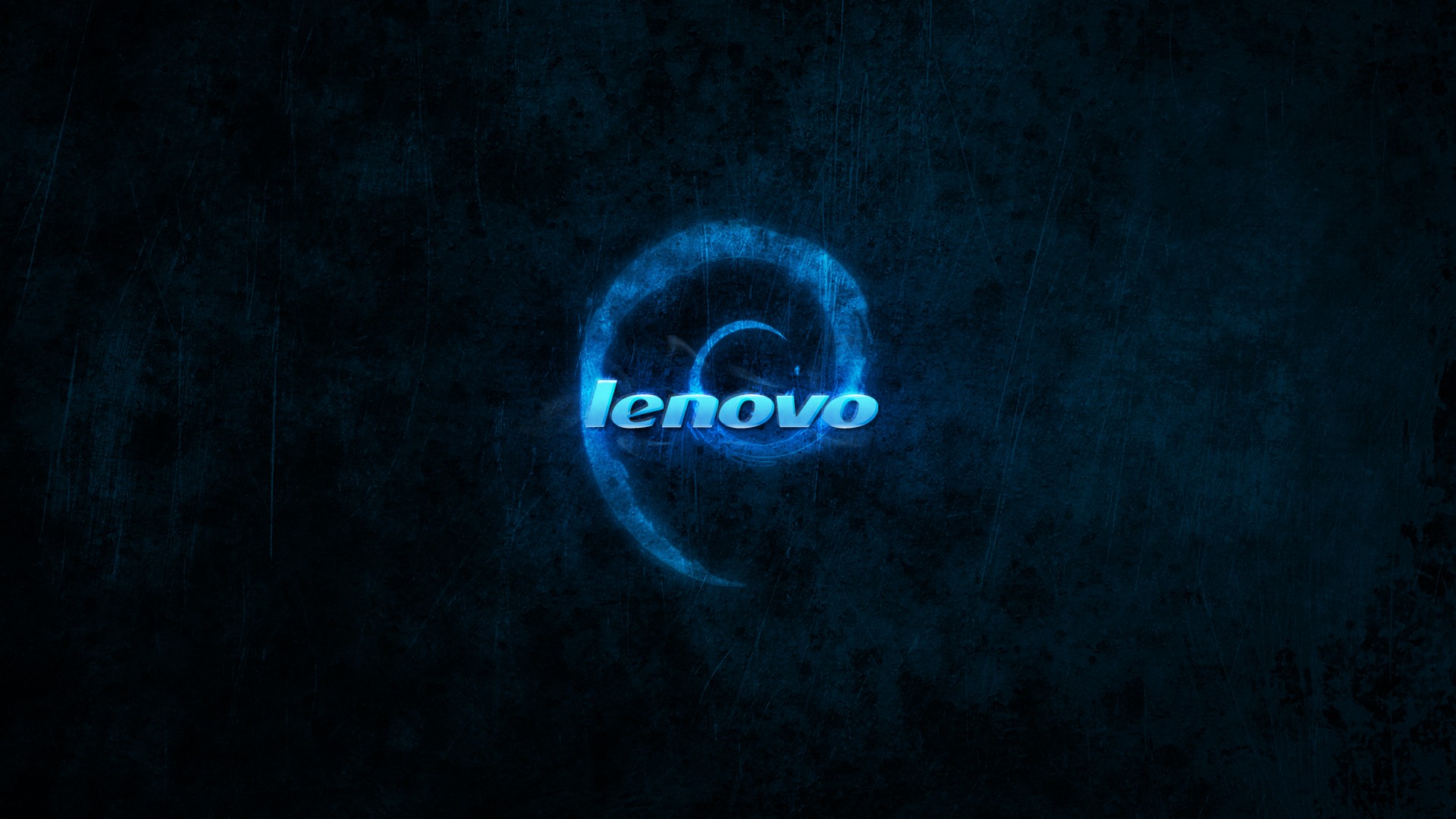 Dark Debian Lenovo Blue 1920x1080