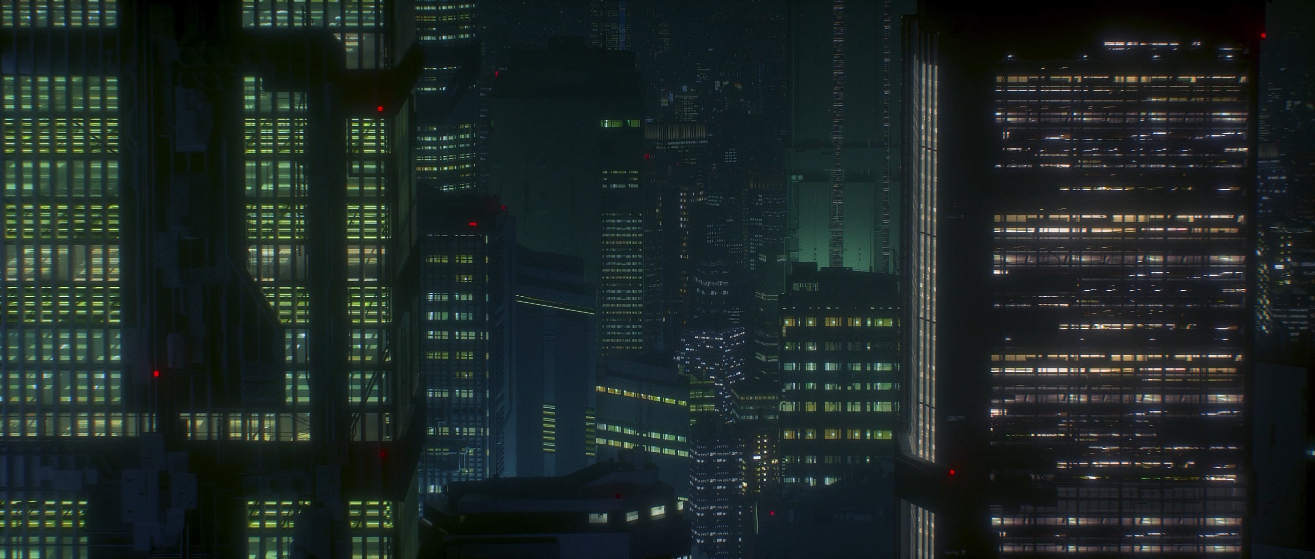 Akira Awaken Akira Anime Cyberpunk Building Neo Tokyo City Japan 2560x1088