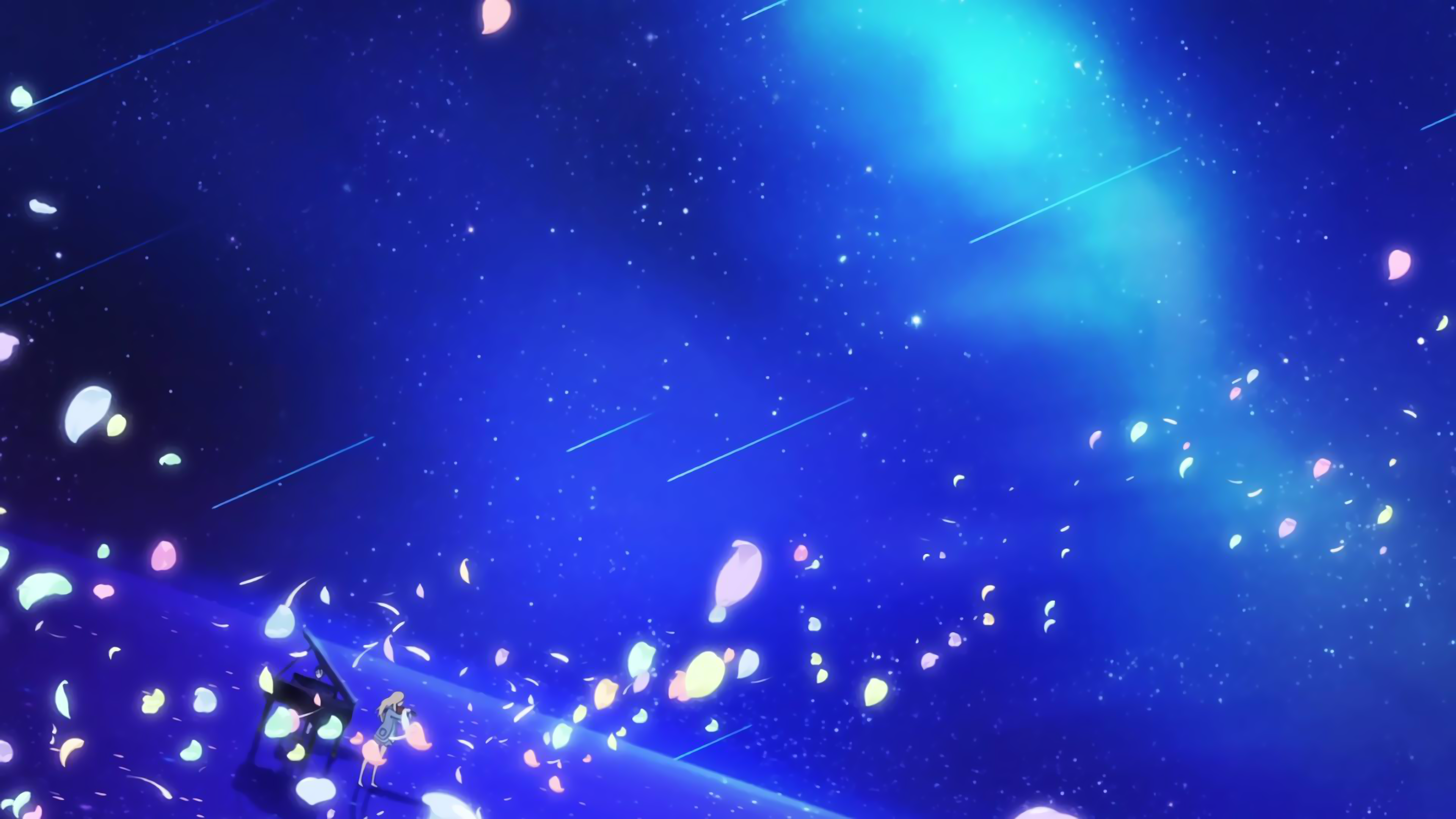 Shigatsu Wa Kimi No Uso Anime Sky Stars 3840x2160