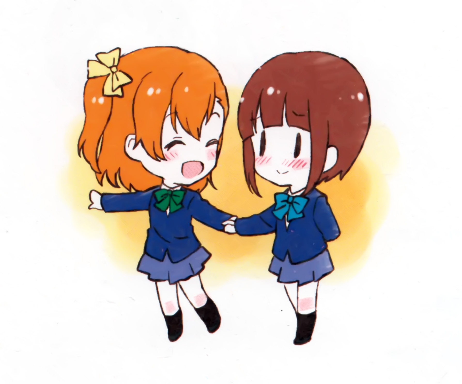 Chibi Honoka Kousaka Yukiho K Saka 1788x1487