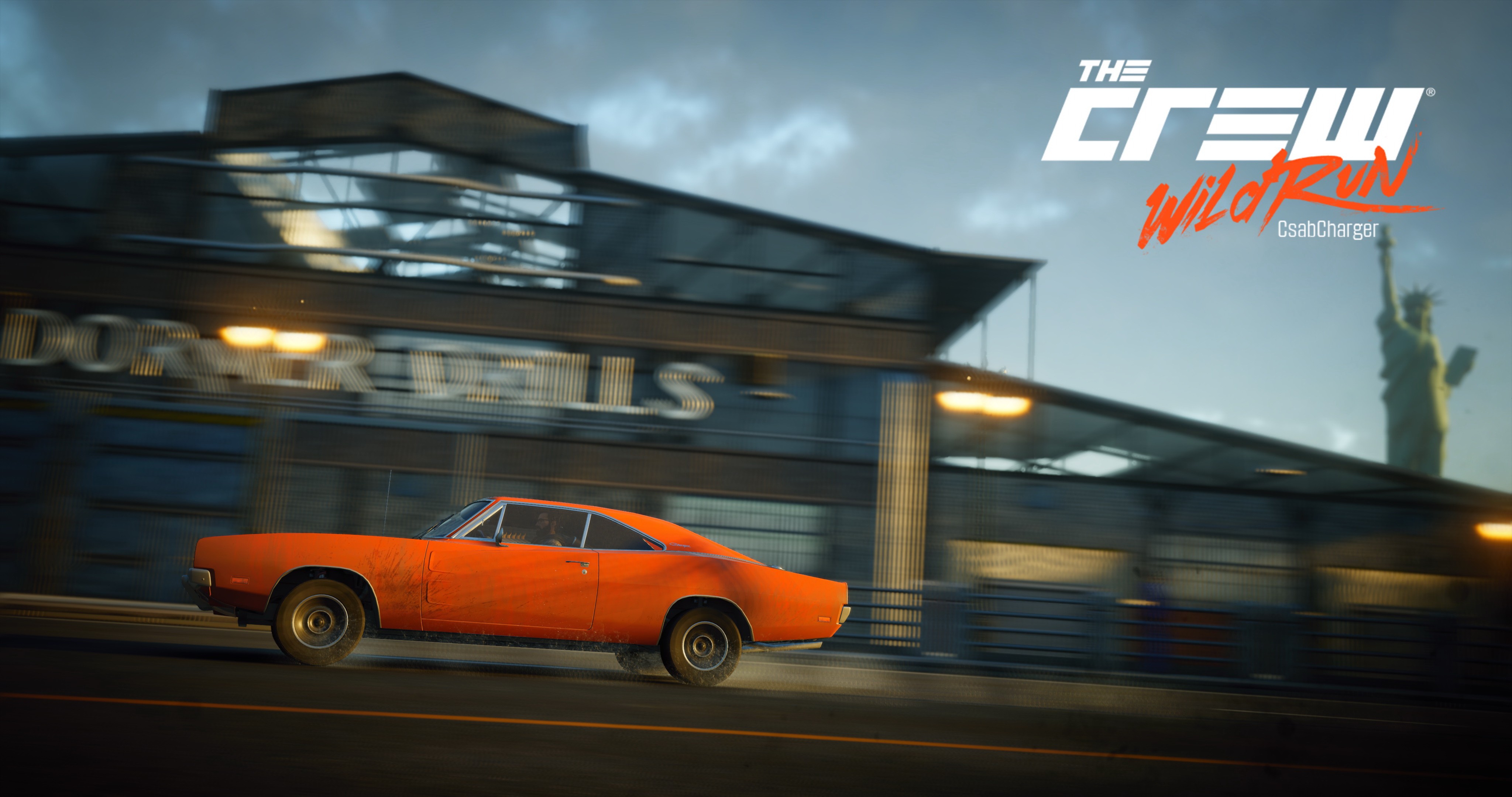 Race Cars The Crew The Crew Wild Run Sunset Dodge Charger R T 1968 4096x2160