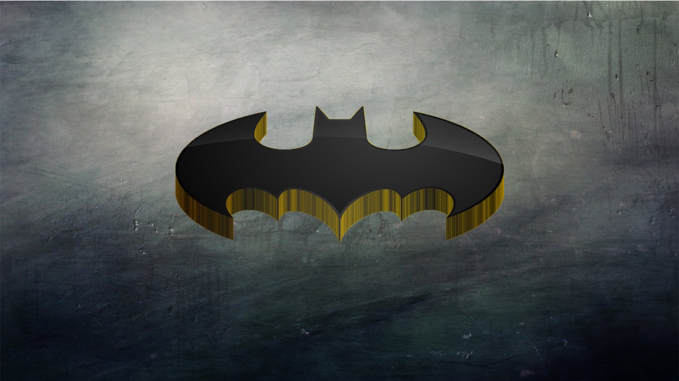 Batman Logo Render Logo Batman Wallpaper - Resolution:1366x768 - ID:529435  