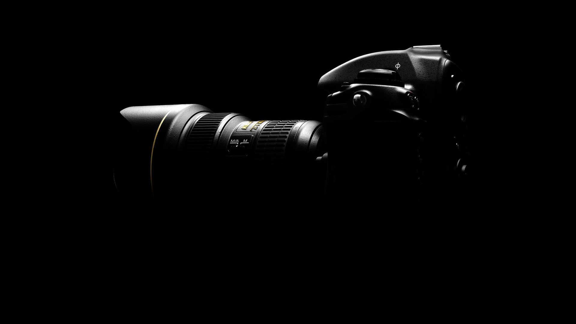 Technology Black Camera Nikon Dark Light Painting 1920x1080