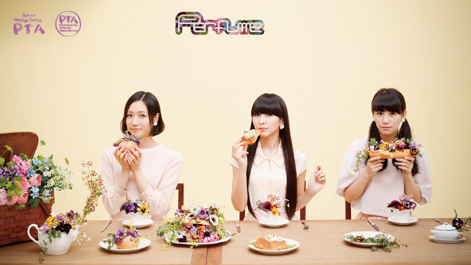 Perfume Band Perfume Band J Pop Flowers Sandwiches Women Asian 1600x900